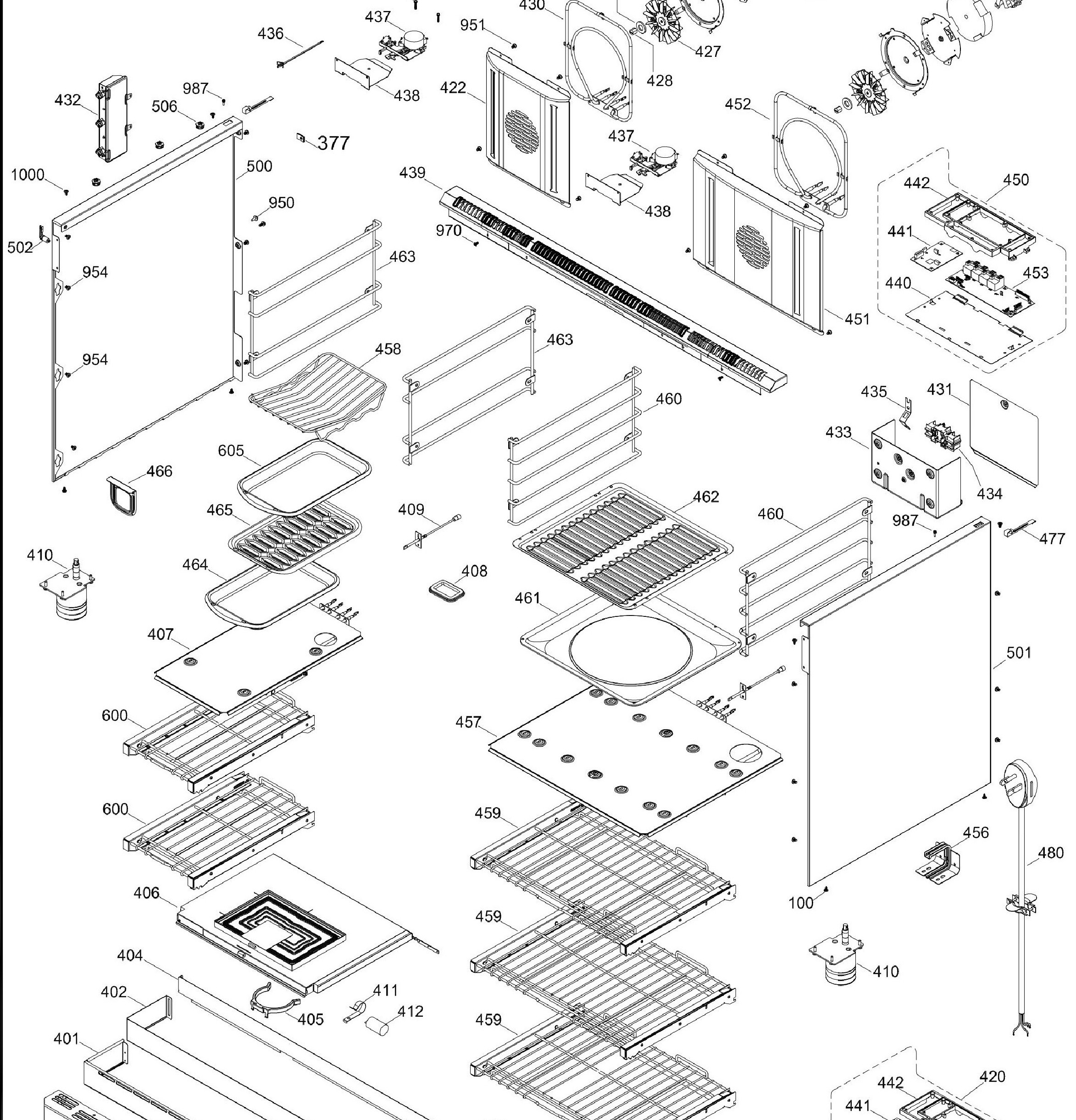 ZDP484NGP2SS Exploded View 4 appliance exploded-view parts diagram