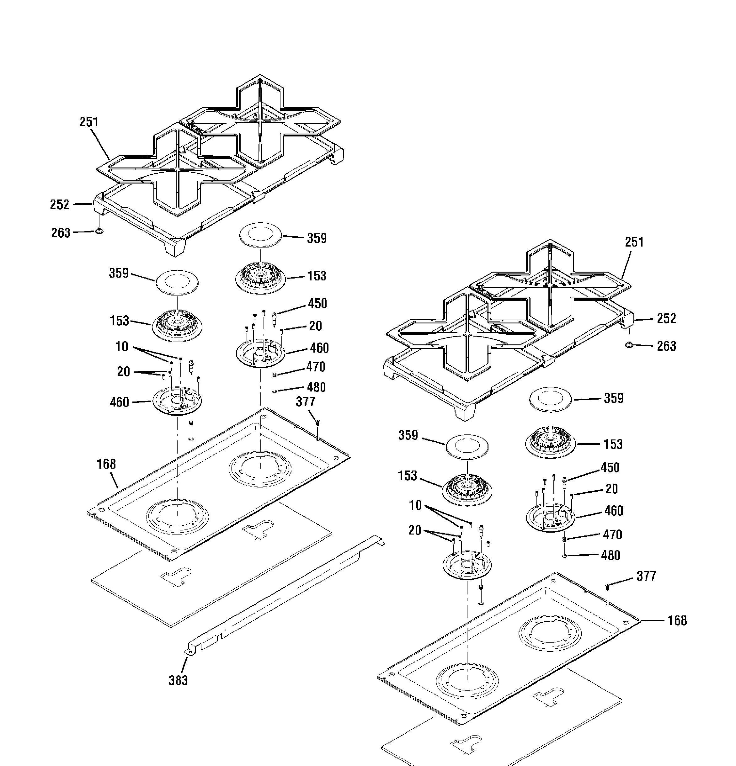 ZDP484NGP6SS Exploded View 5 appliance exploded-view parts diagram
