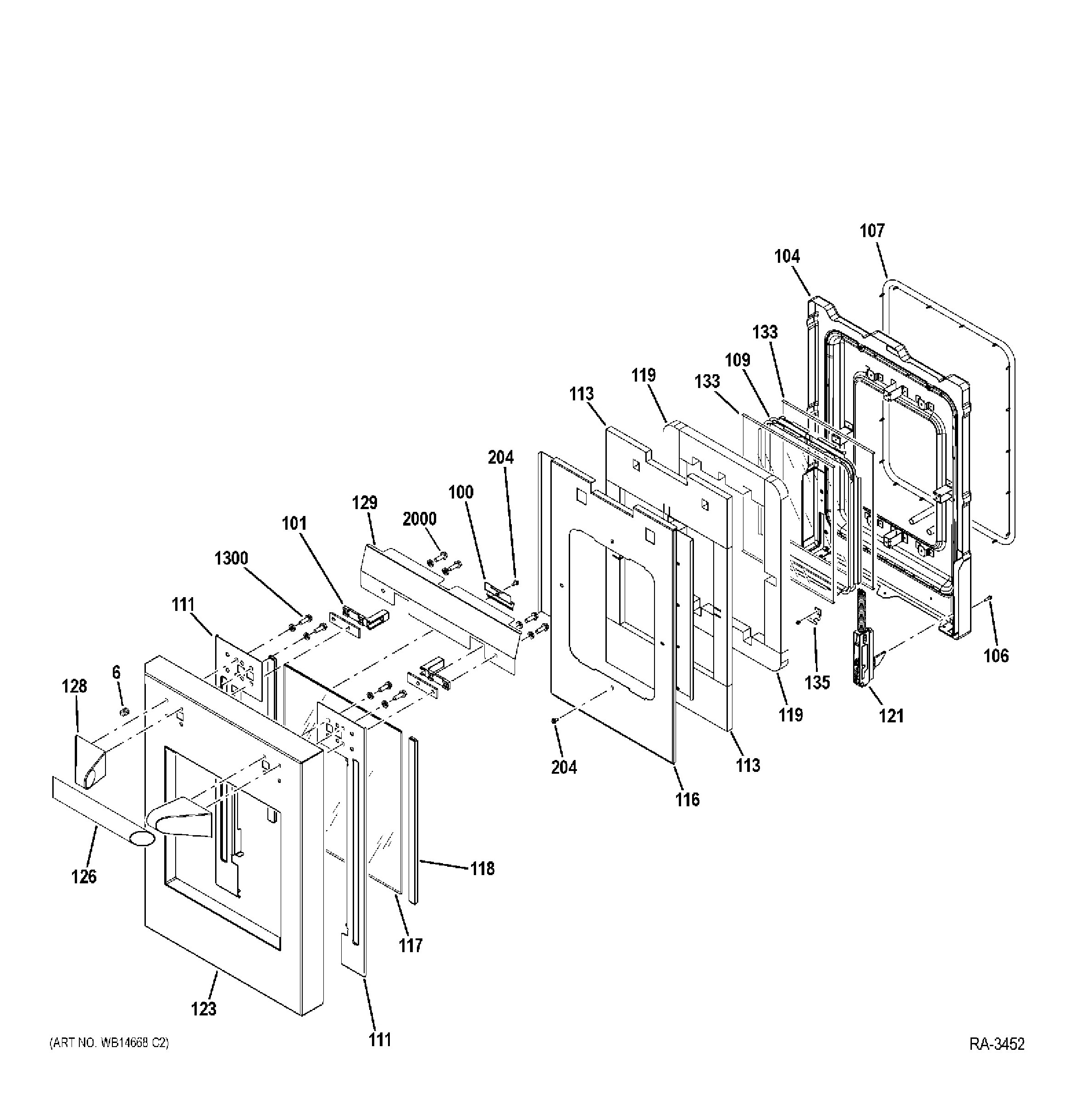 ZDP484NGP6SS Exploded View 3 appliance exploded-view parts diagram