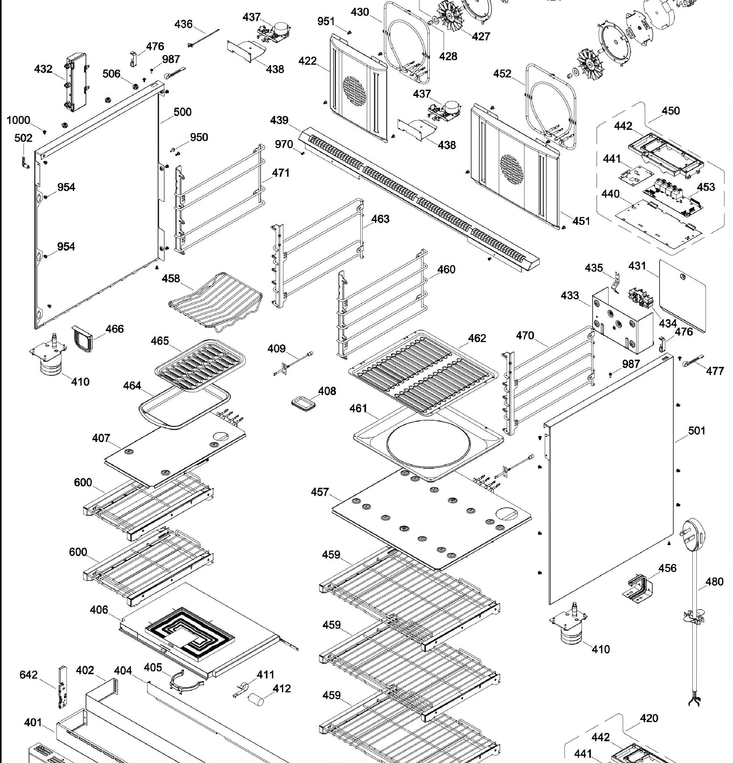 ZDP484NGP8SS Exploded View 4 appliance exploded-view parts diagram