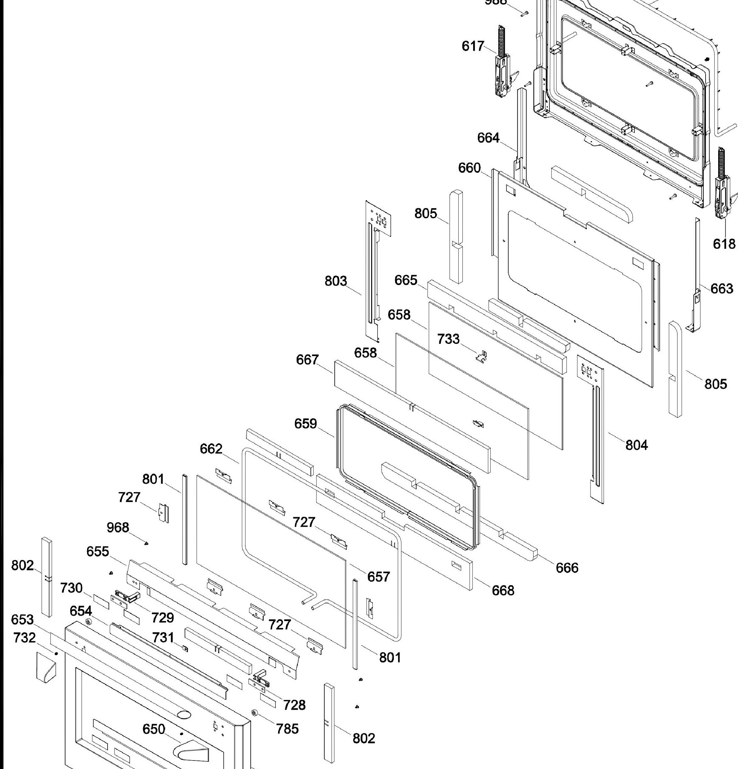 ZDP484NGP8SS Exploded View 5 appliance exploded-view parts diagram