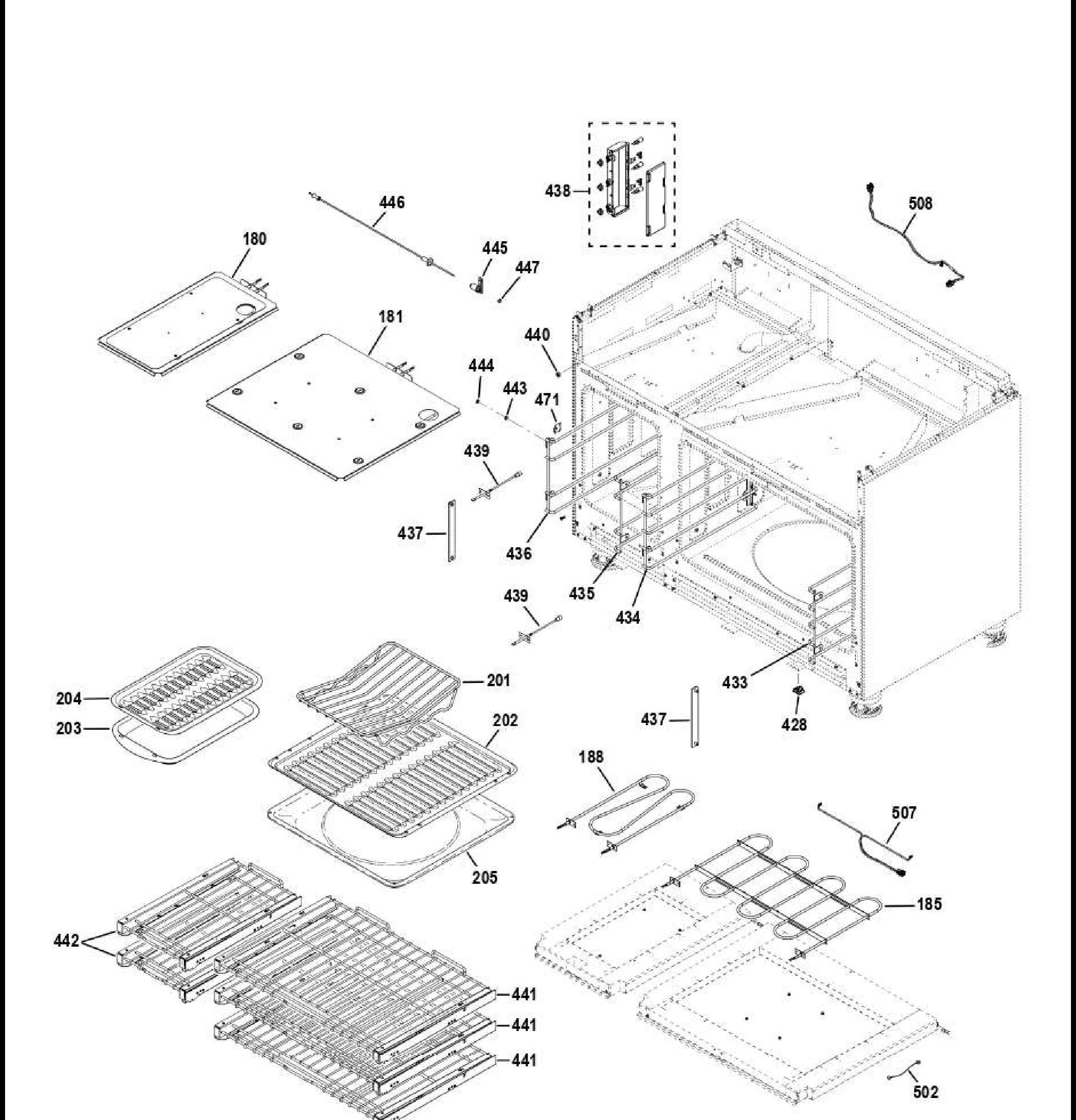 ZDP484NGT1SS Exploded View 8 appliance exploded-view parts diagram