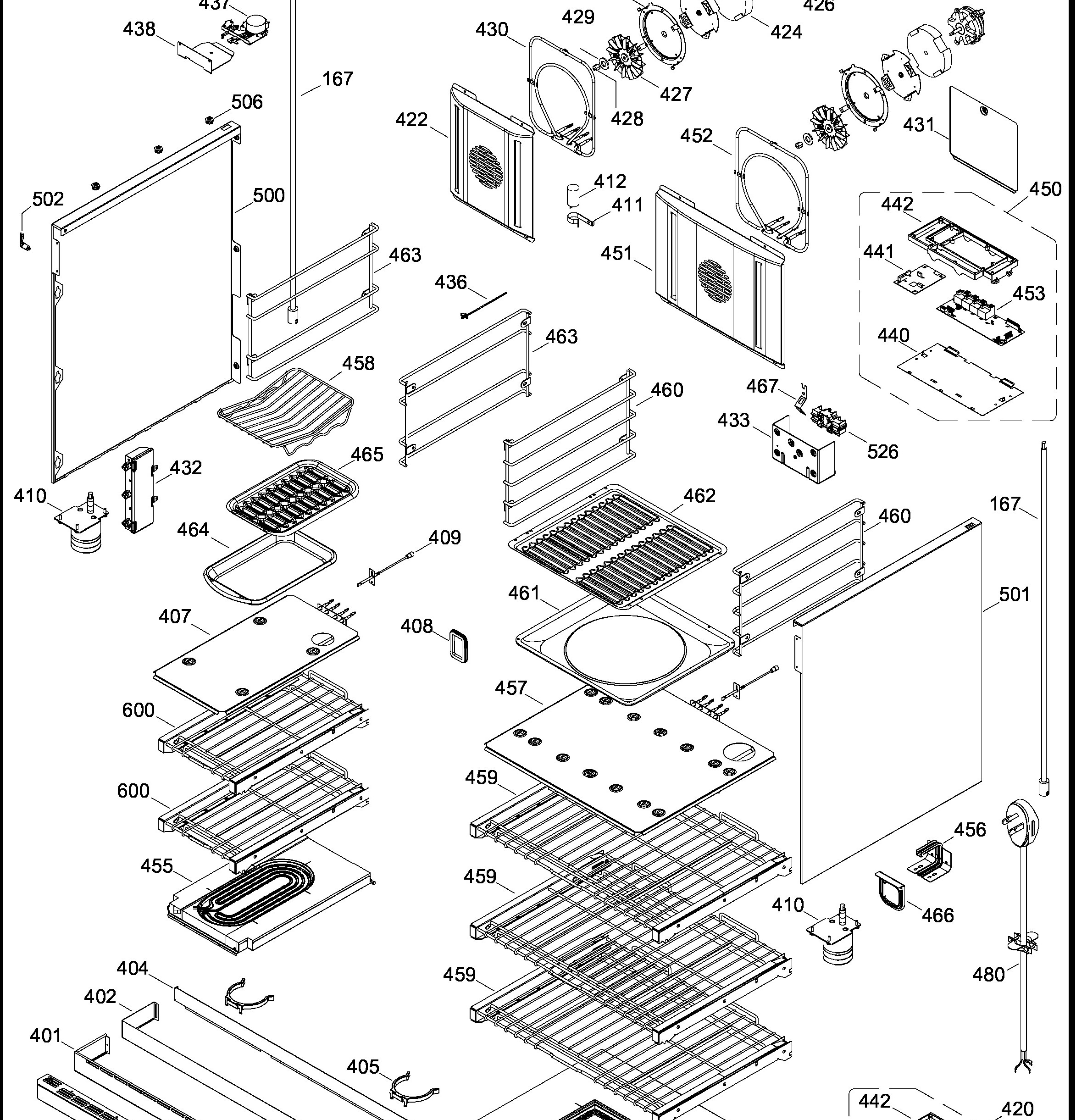 ZDP486LRP3SS Exploded View 4 appliance exploded-view parts diagram