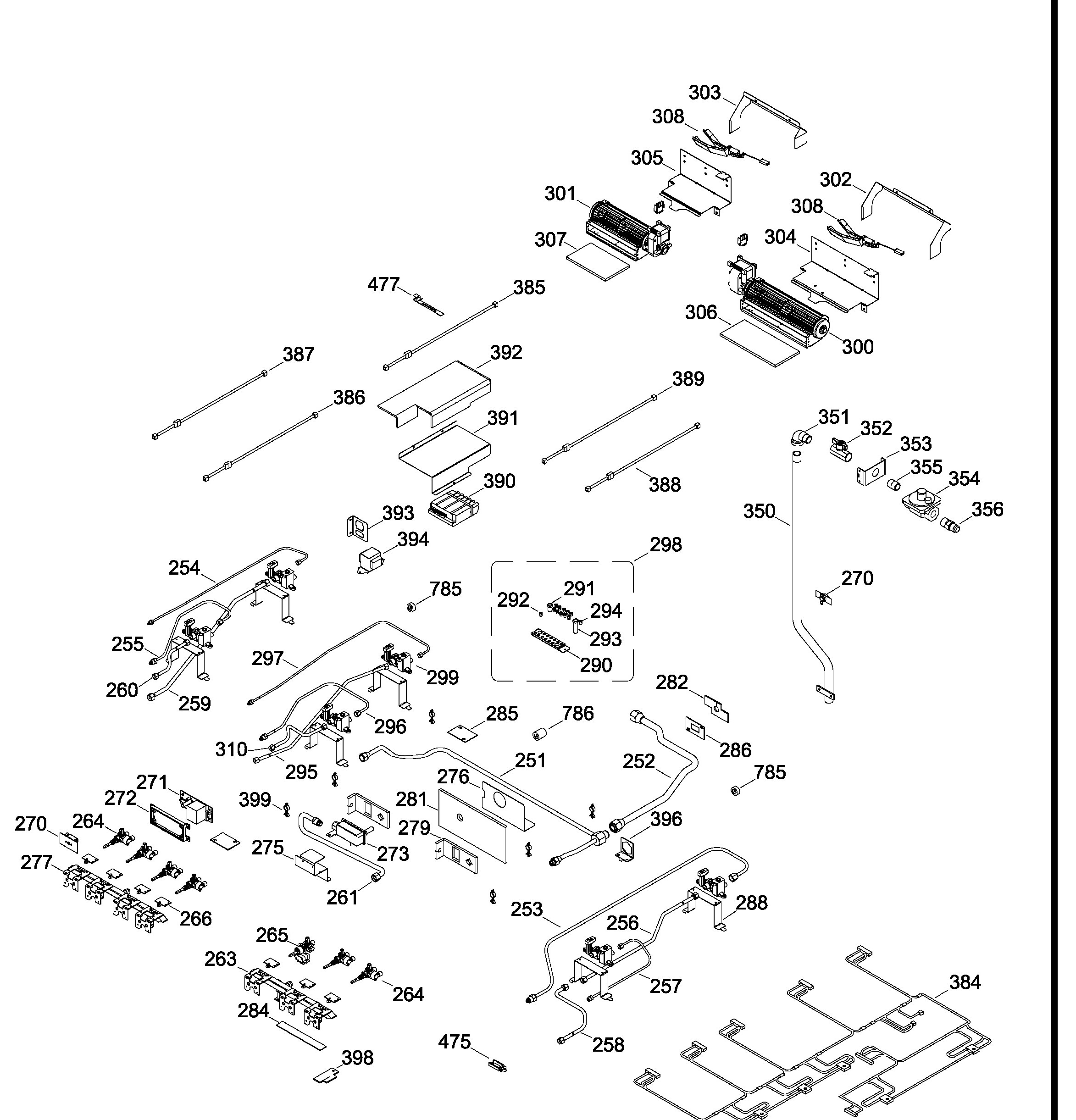 ZDP486LRP3SS Exploded View 3 appliance exploded-view parts diagram