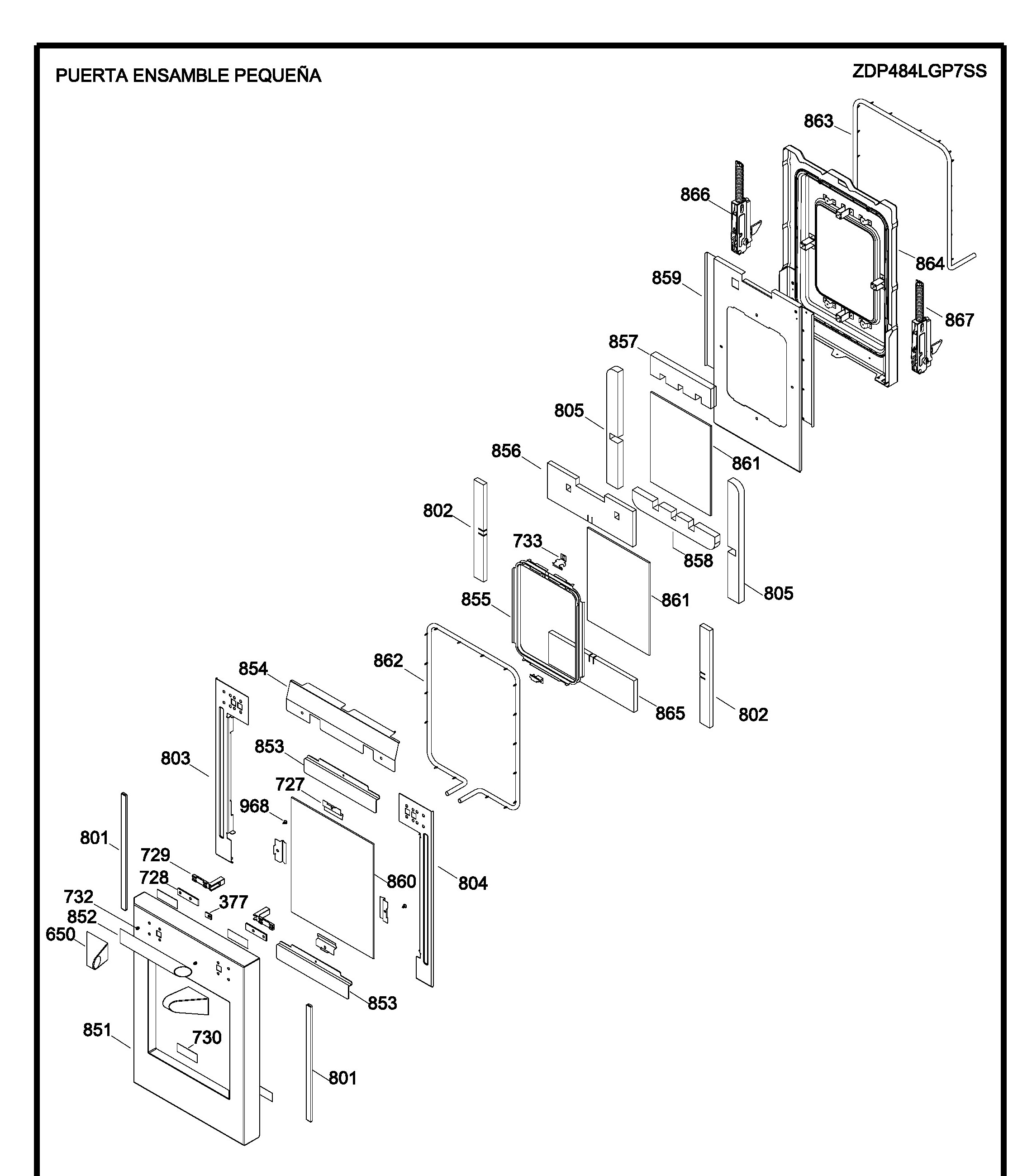 ZDP486LRP6SS Exploded View 6 appliance exploded-view parts diagram