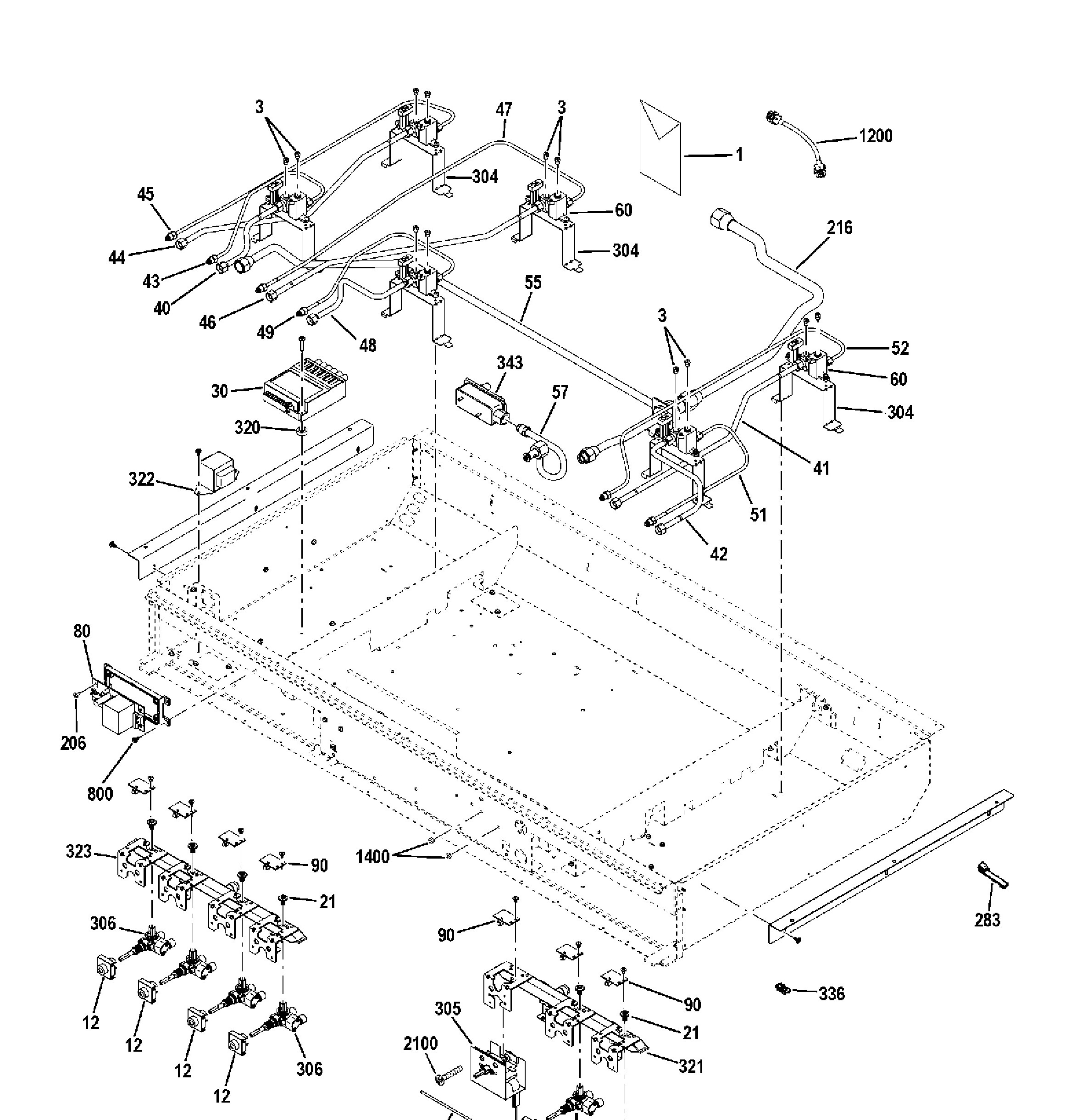 ZDP486NDP3SS Exploded View 6 appliance exploded-view parts diagram
