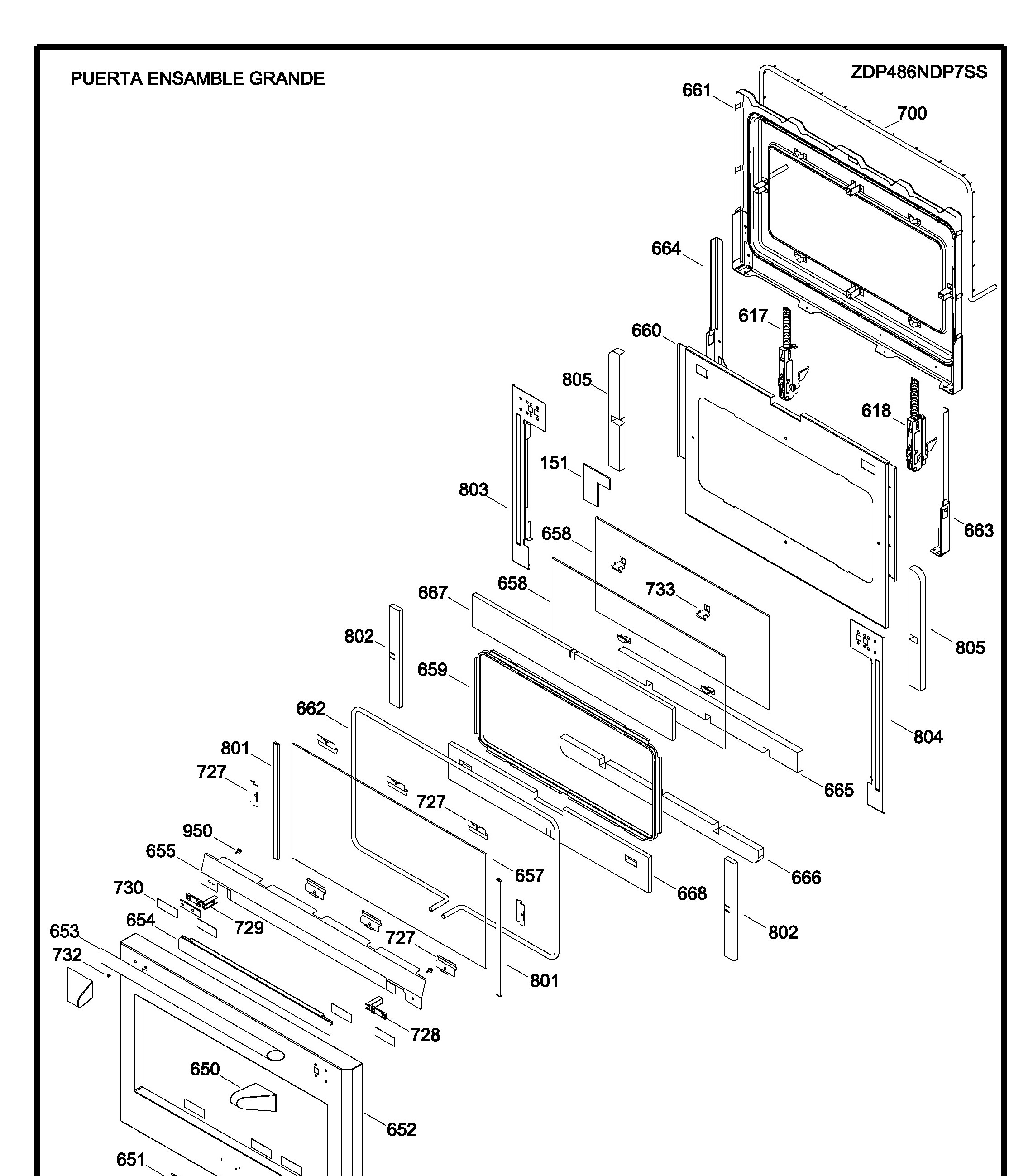 ZDP486NDP7SS Exploded View 7 appliance exploded-view parts diagram