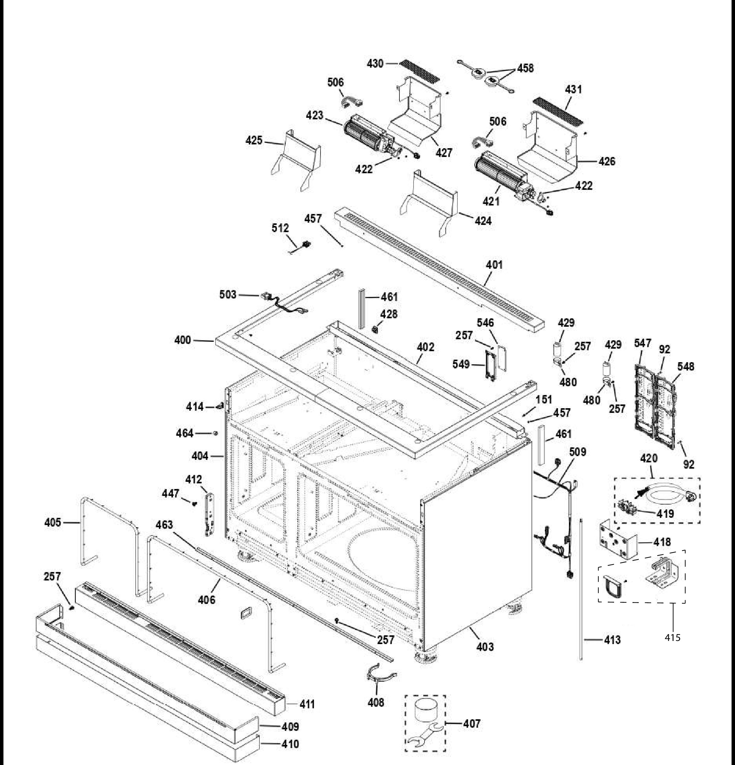 ZDP486NDT2SS Exploded View 8 appliance exploded-view parts diagram