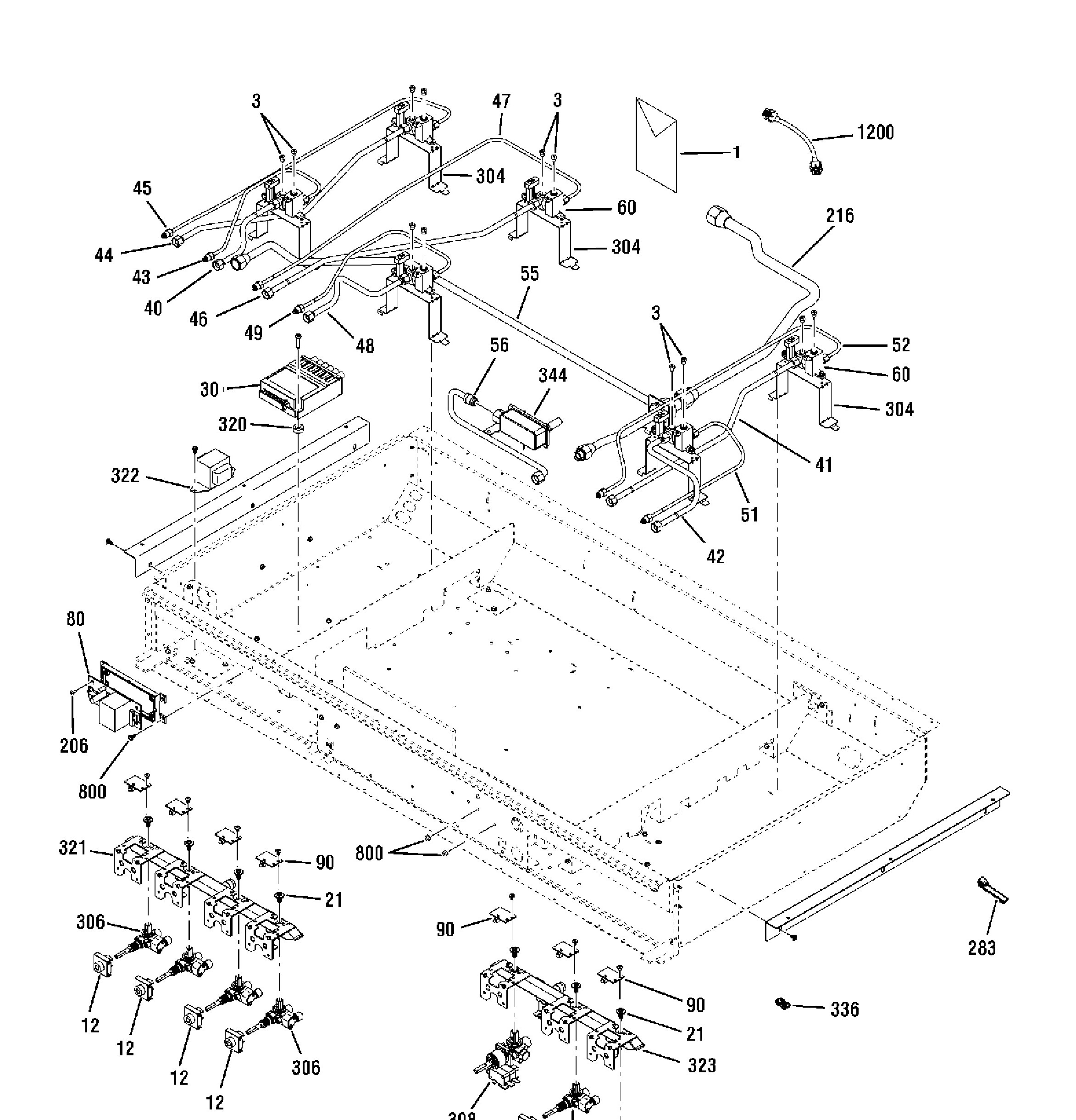 ZDP486NRP1SS Exploded View 6 appliance exploded-view parts diagram