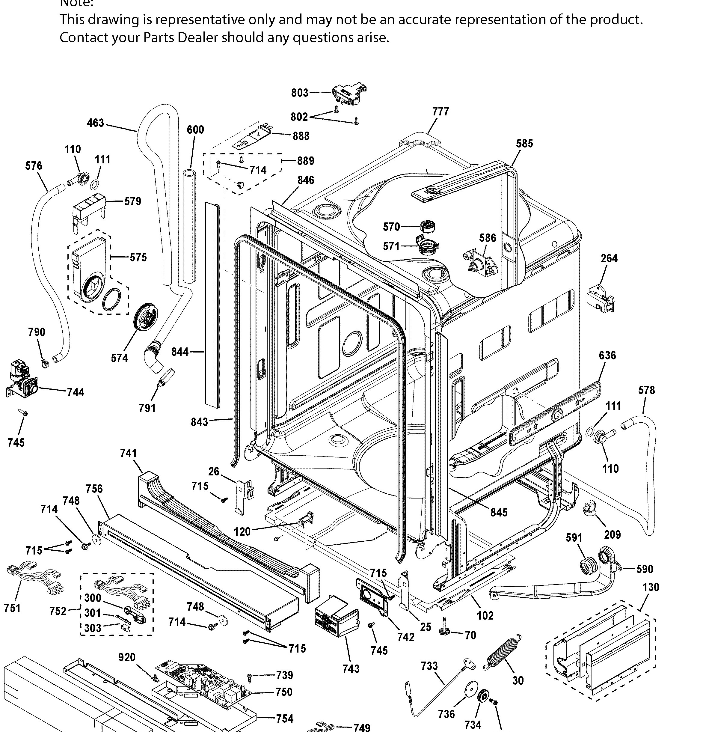 ZDT915SSJ2SS Exploded View 2 appliance exploded-view parts diagram