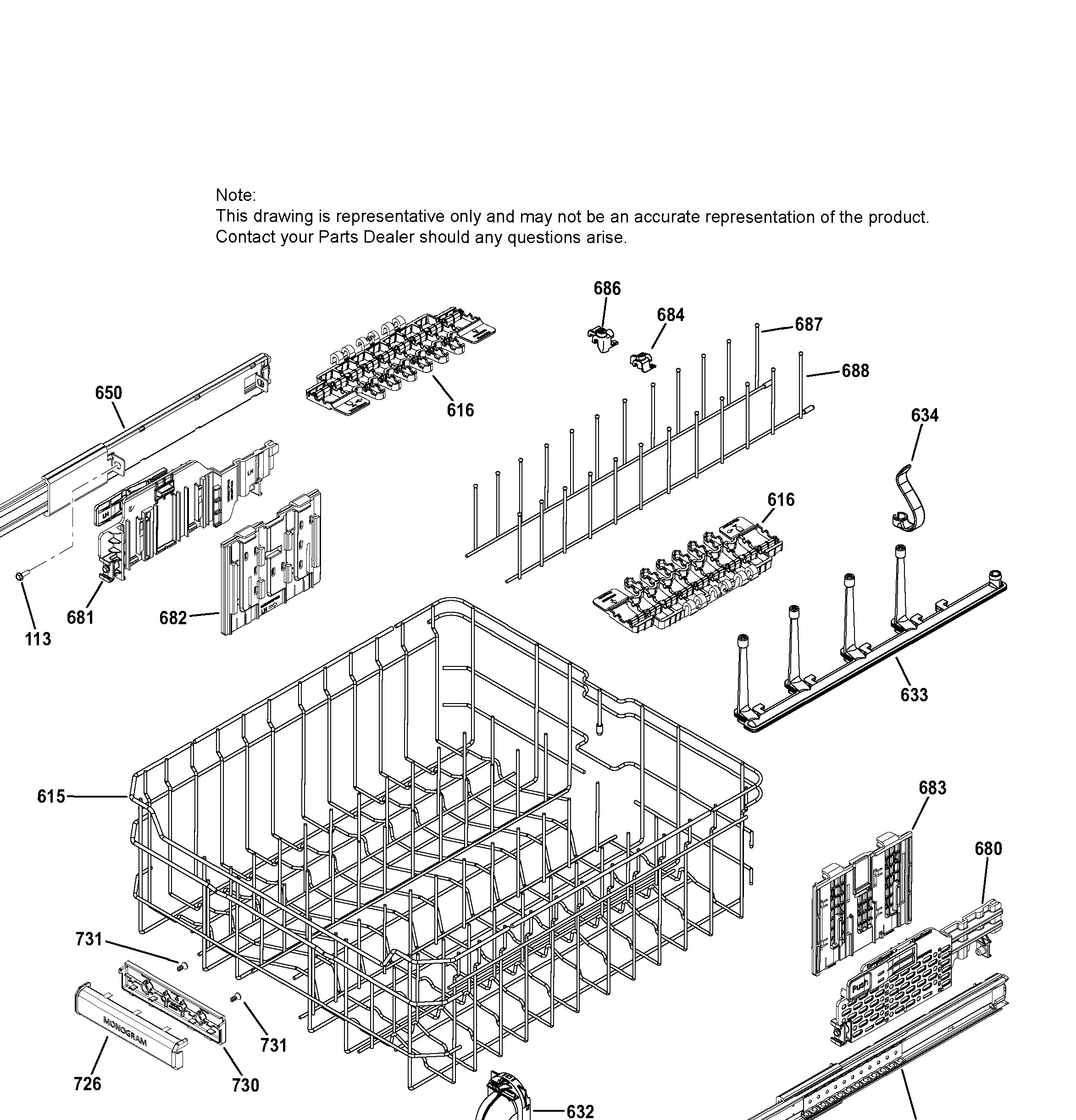 ZDT915SSJ2SS Exploded View 4 appliance exploded-view parts diagram