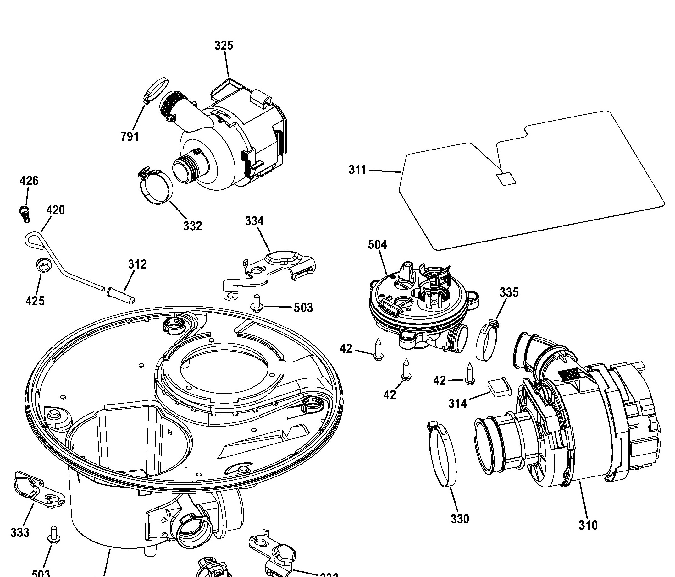 ZDT975SSJ0SS Exploded View 7 appliance exploded-view parts diagram