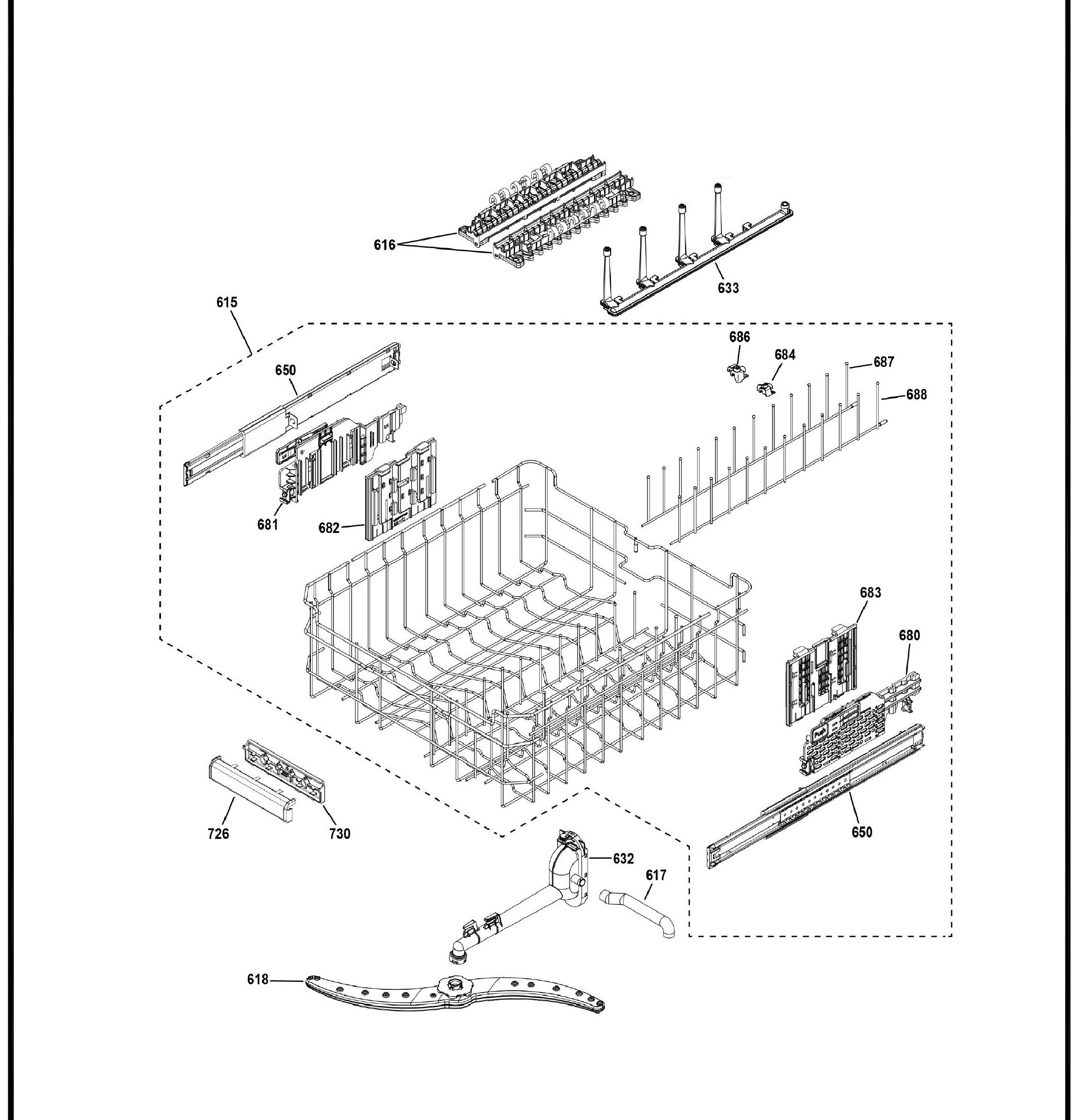 ZDT985SSN3SS Exploded View 5 appliance exploded-view parts diagram
