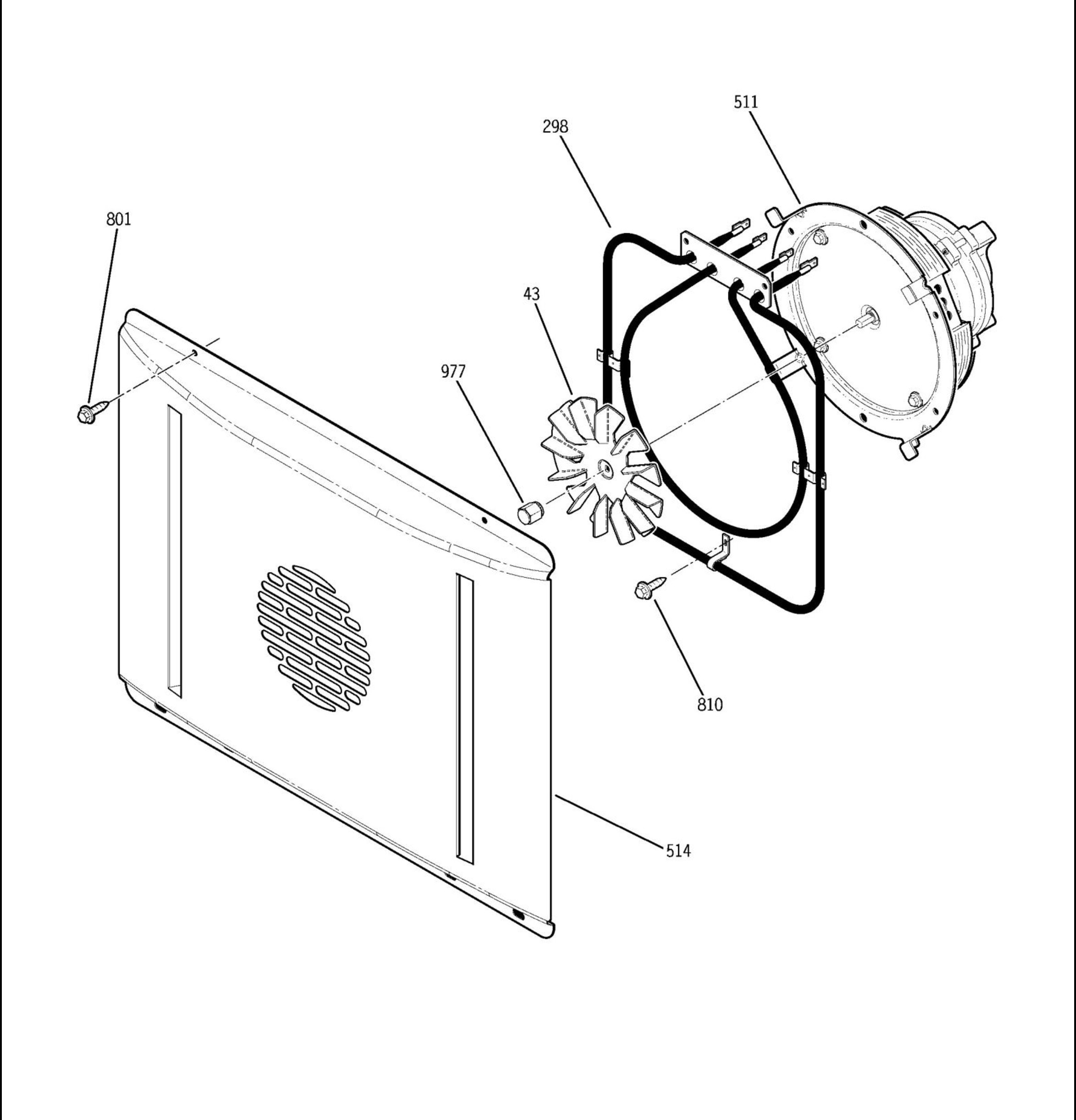 ZET1PM1SS Exploded View 5 appliance exploded-view parts diagram