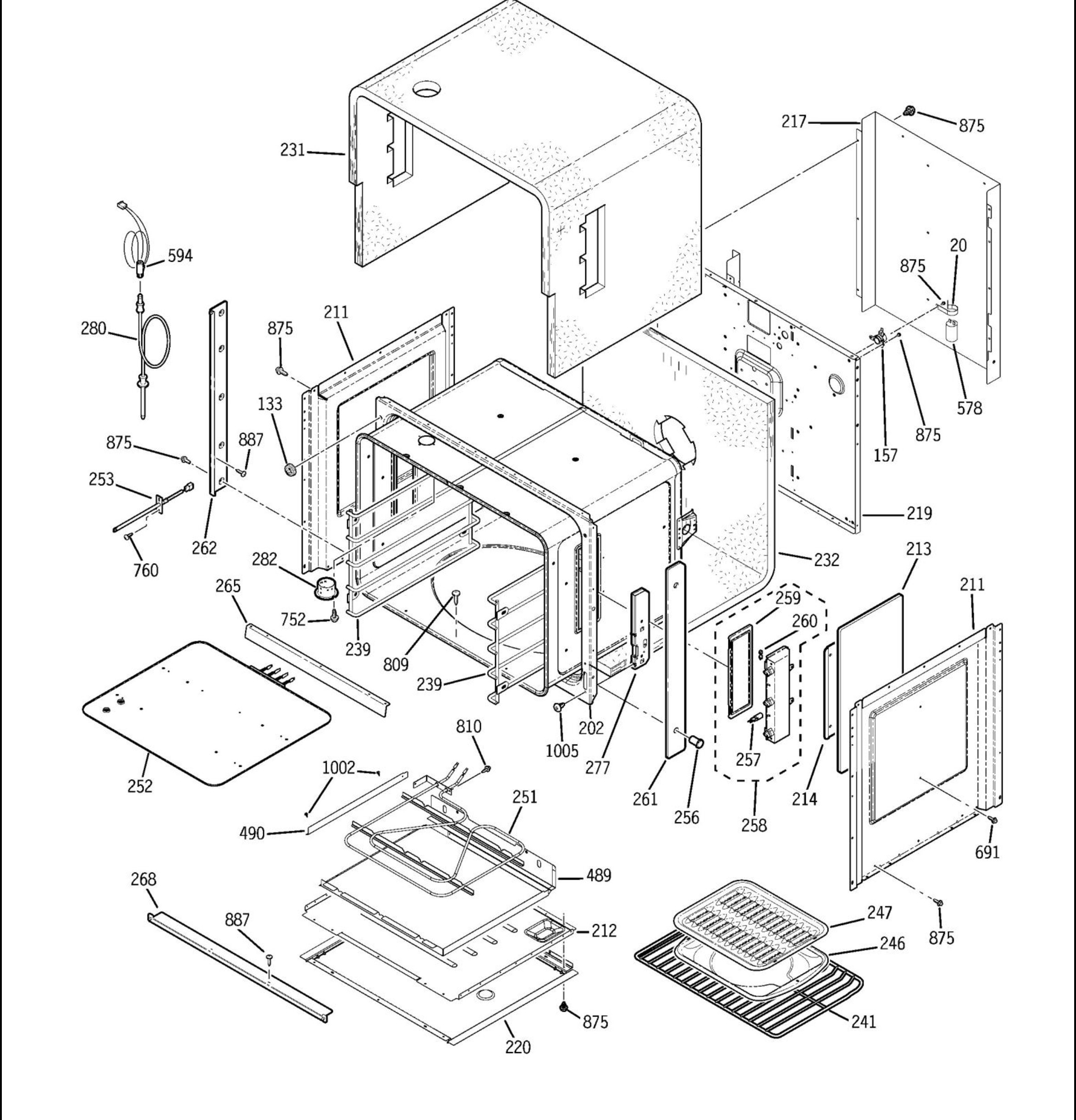 ZET1PM2SS Exploded View 2 appliance exploded-view parts diagram