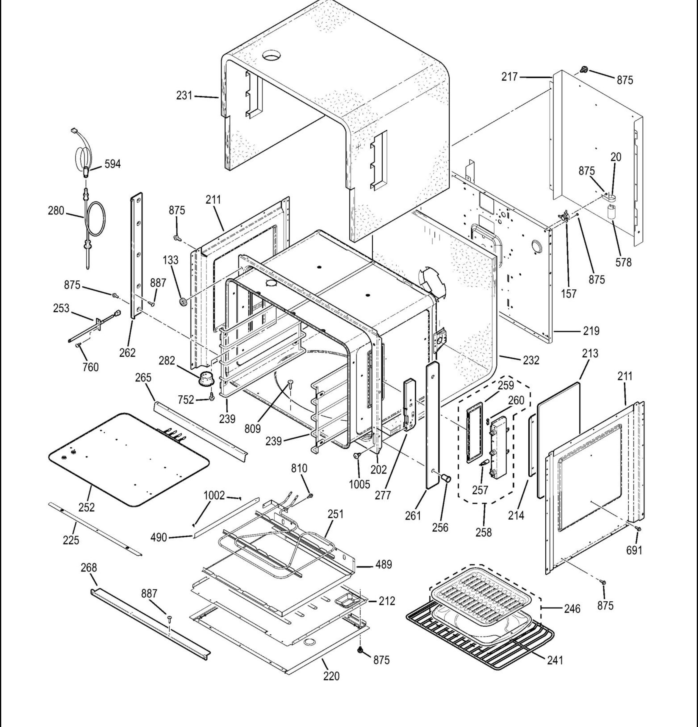 ZET1PM4SS Exploded View 2 appliance exploded-view parts diagram