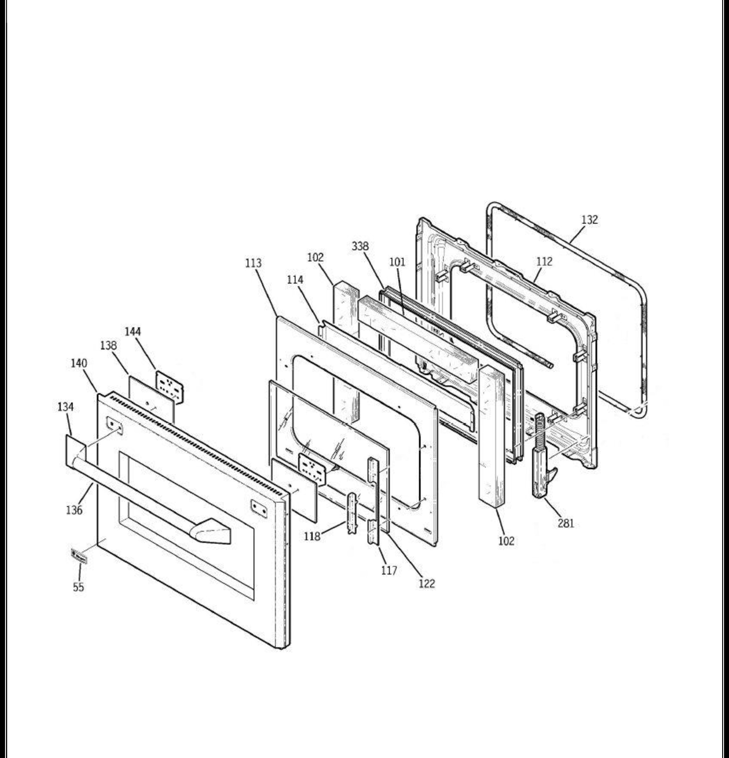 ZET2PM3SS Exploded View 5 appliance exploded-view parts diagram