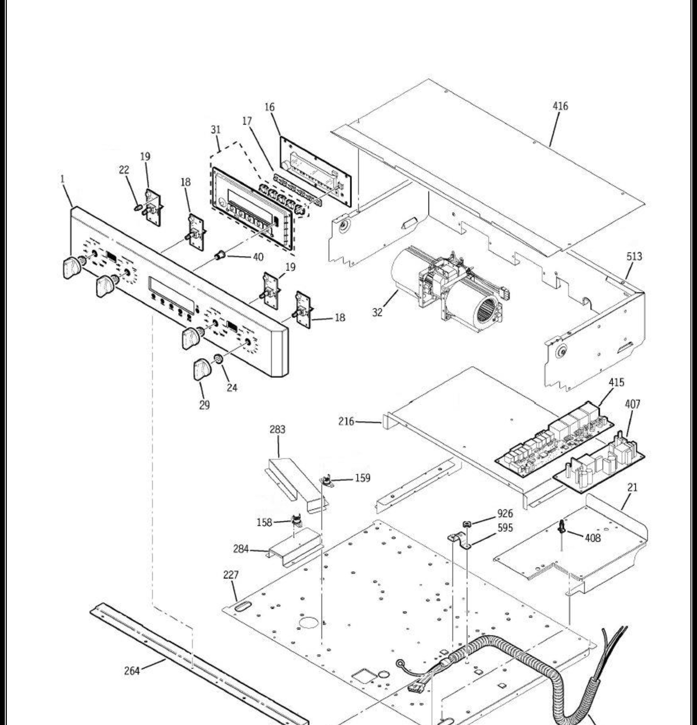 ZET2PM3SS Exploded View 1 appliance exploded-view parts diagram
