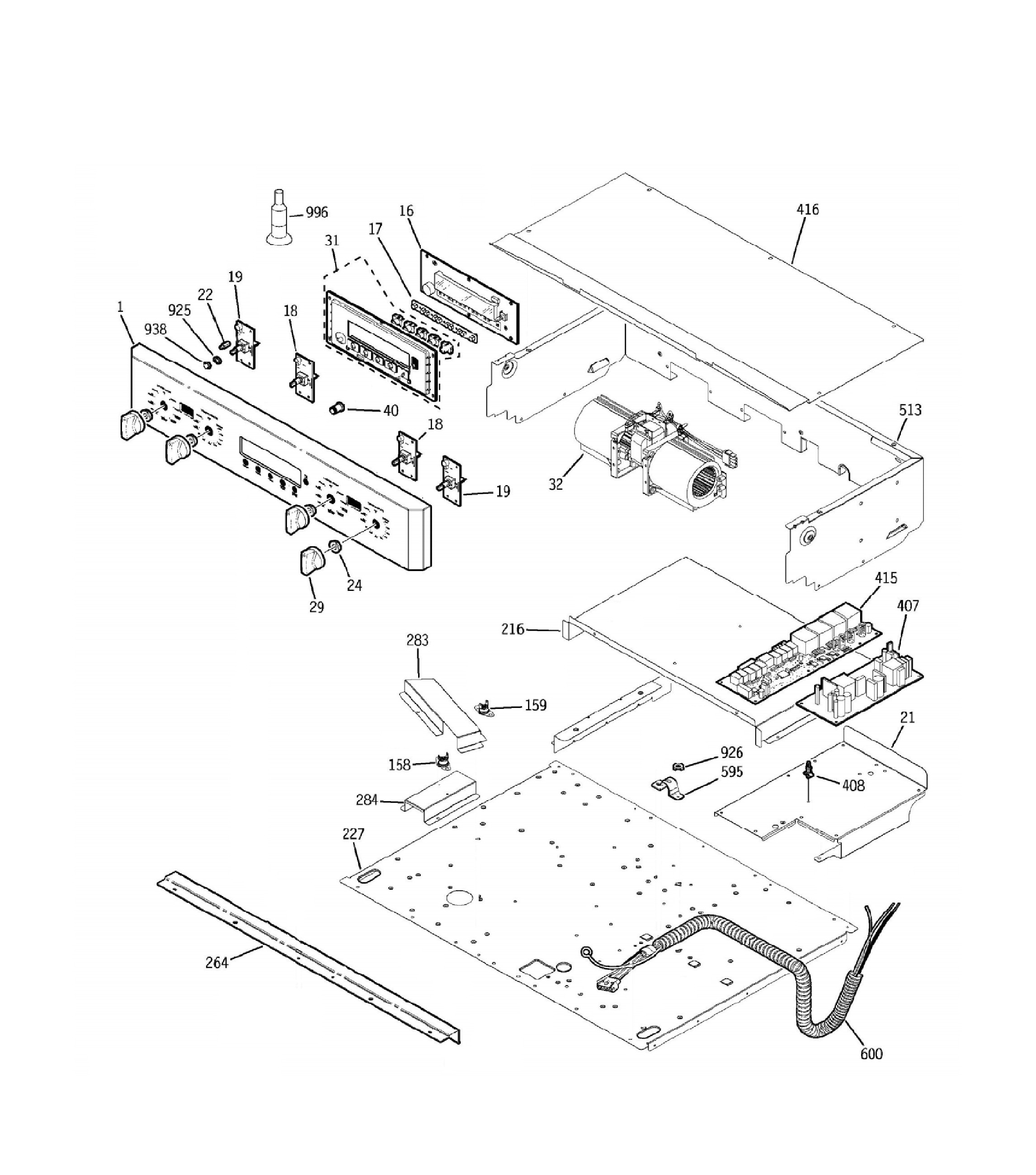ZET2PM4SS Exploded View 1 appliance exploded-view parts diagram