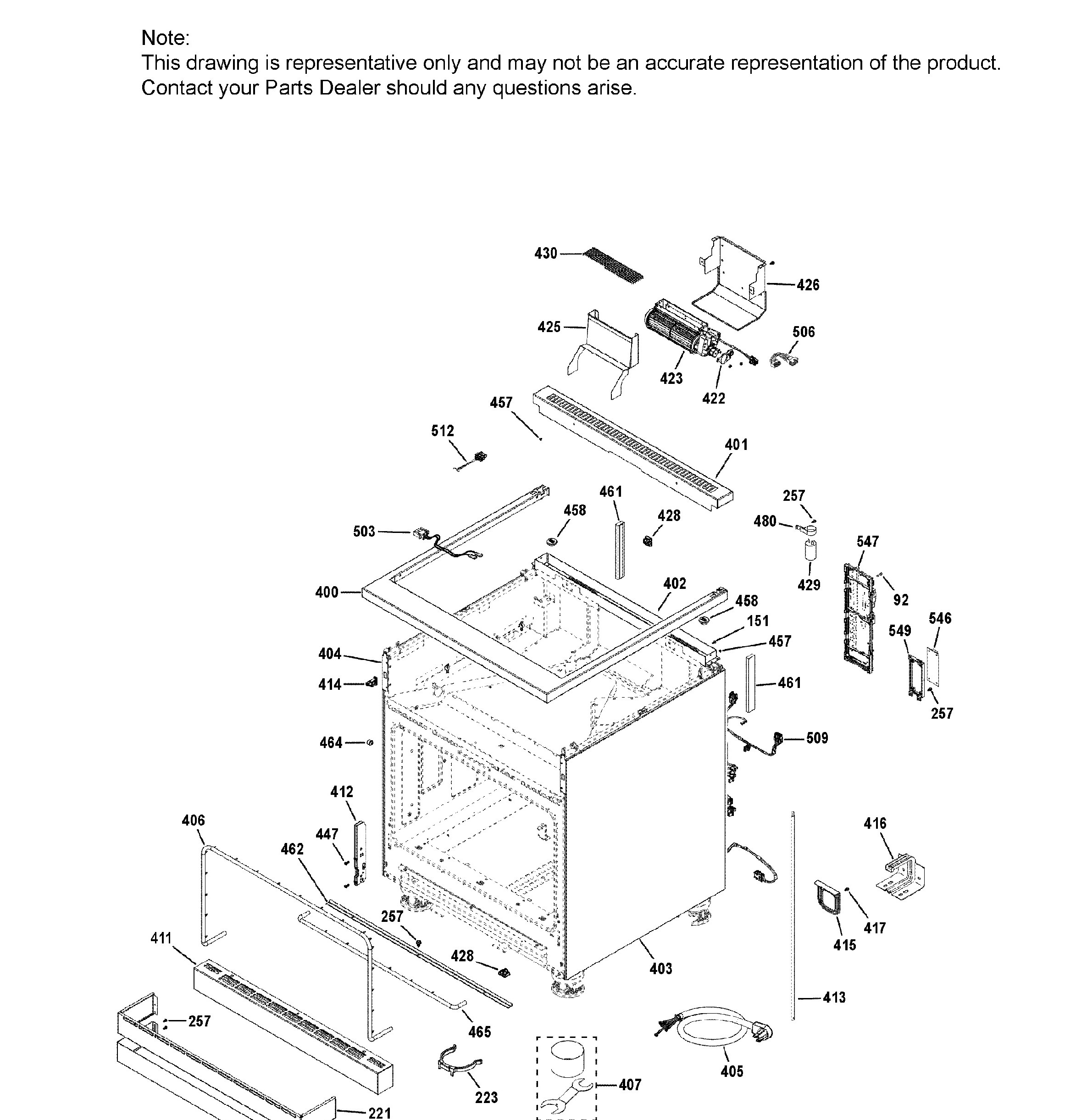 ZGP304NT1SS Exploded View 4 appliance exploded-view parts diagram