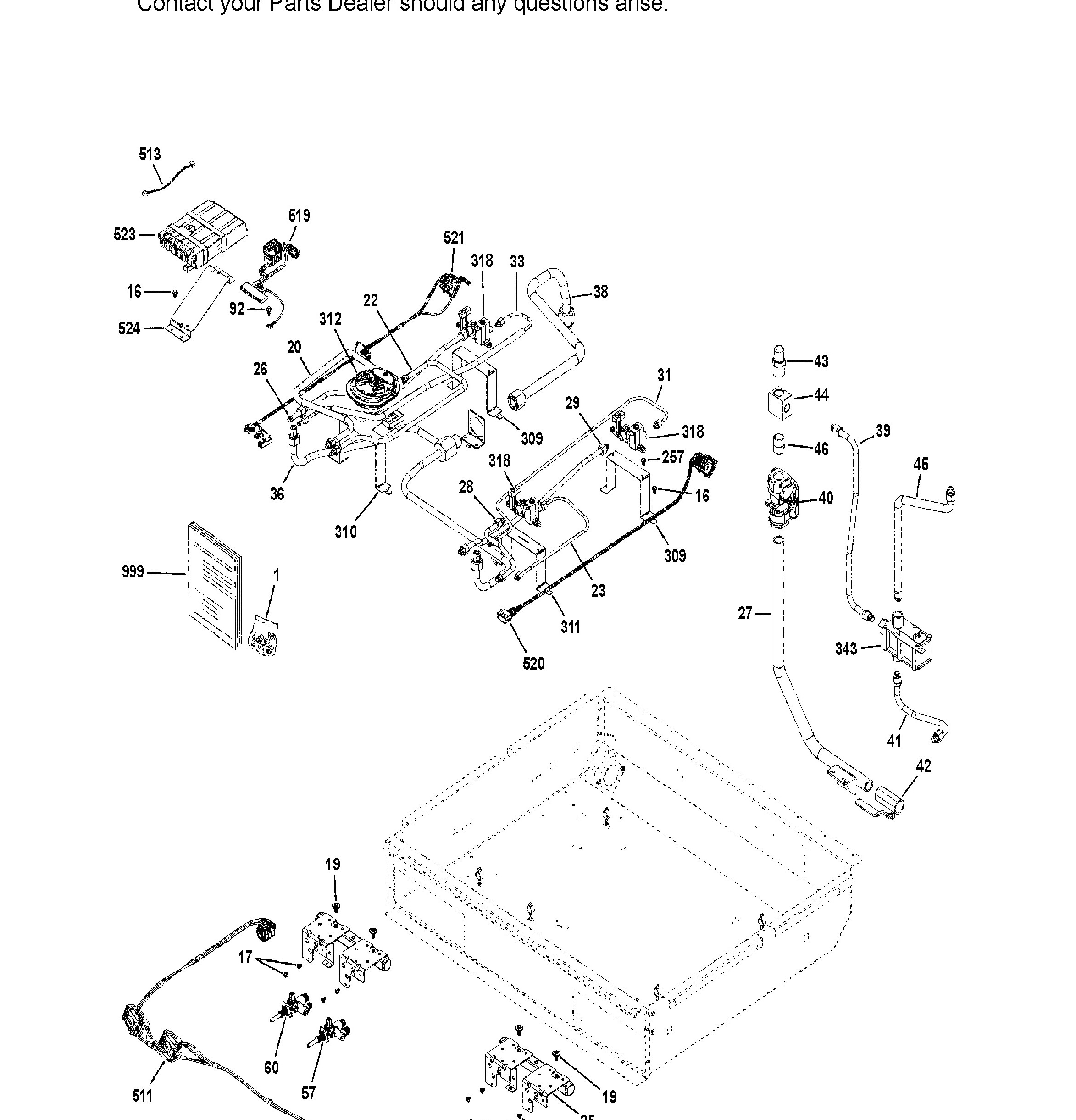 ZGP304NT1SS Exploded View 1 appliance exploded-view parts diagram