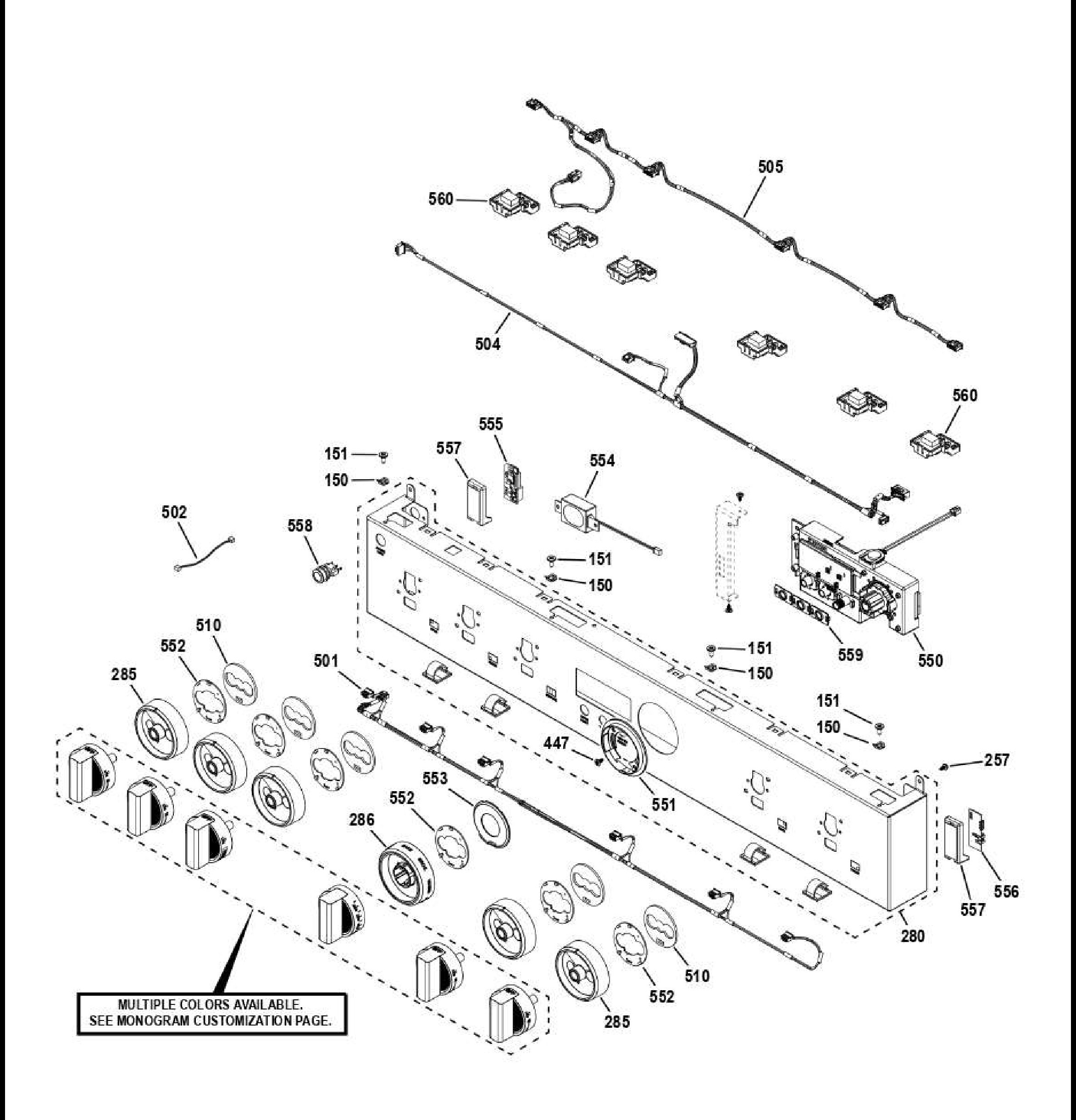 ZGP364NDT1SS Exploded View 3 appliance exploded-view parts diagram
