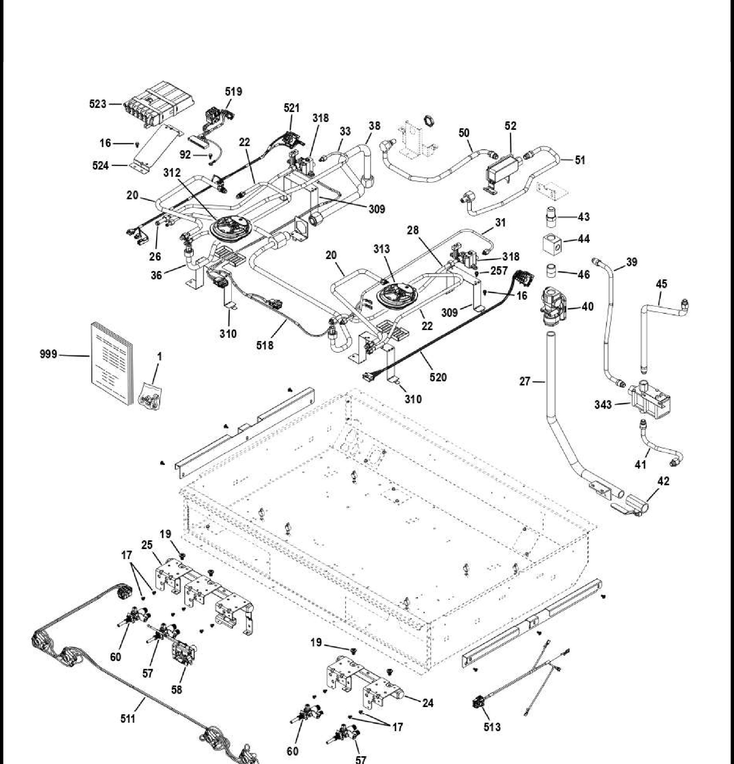 ZGP364NDT1SS Exploded View 4 appliance exploded-view parts diagram