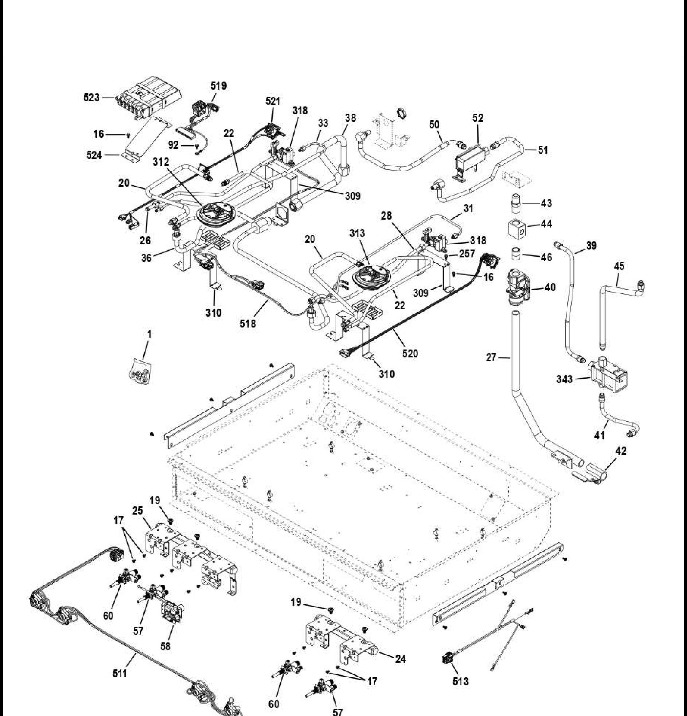 ZGP364NDT2SS Exploded View 4 appliance exploded-view parts diagram