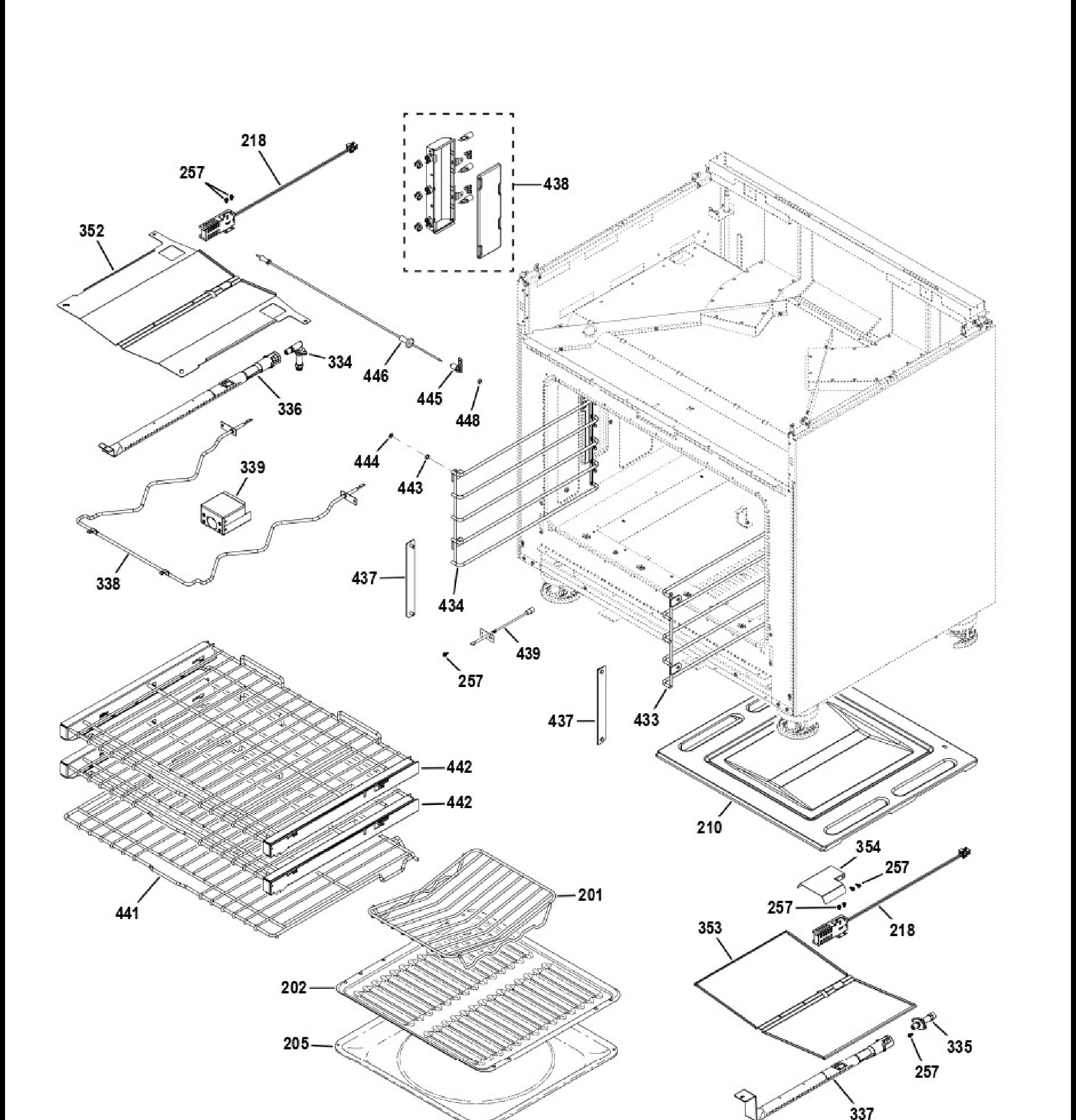 ZGP364NDT2SS Exploded View 6 appliance exploded-view parts diagram