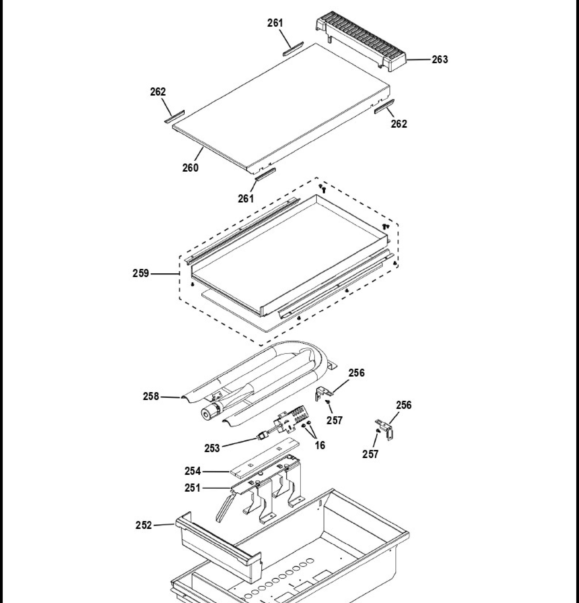 ZGP364NDT2SS Exploded View 5 appliance exploded-view parts diagram