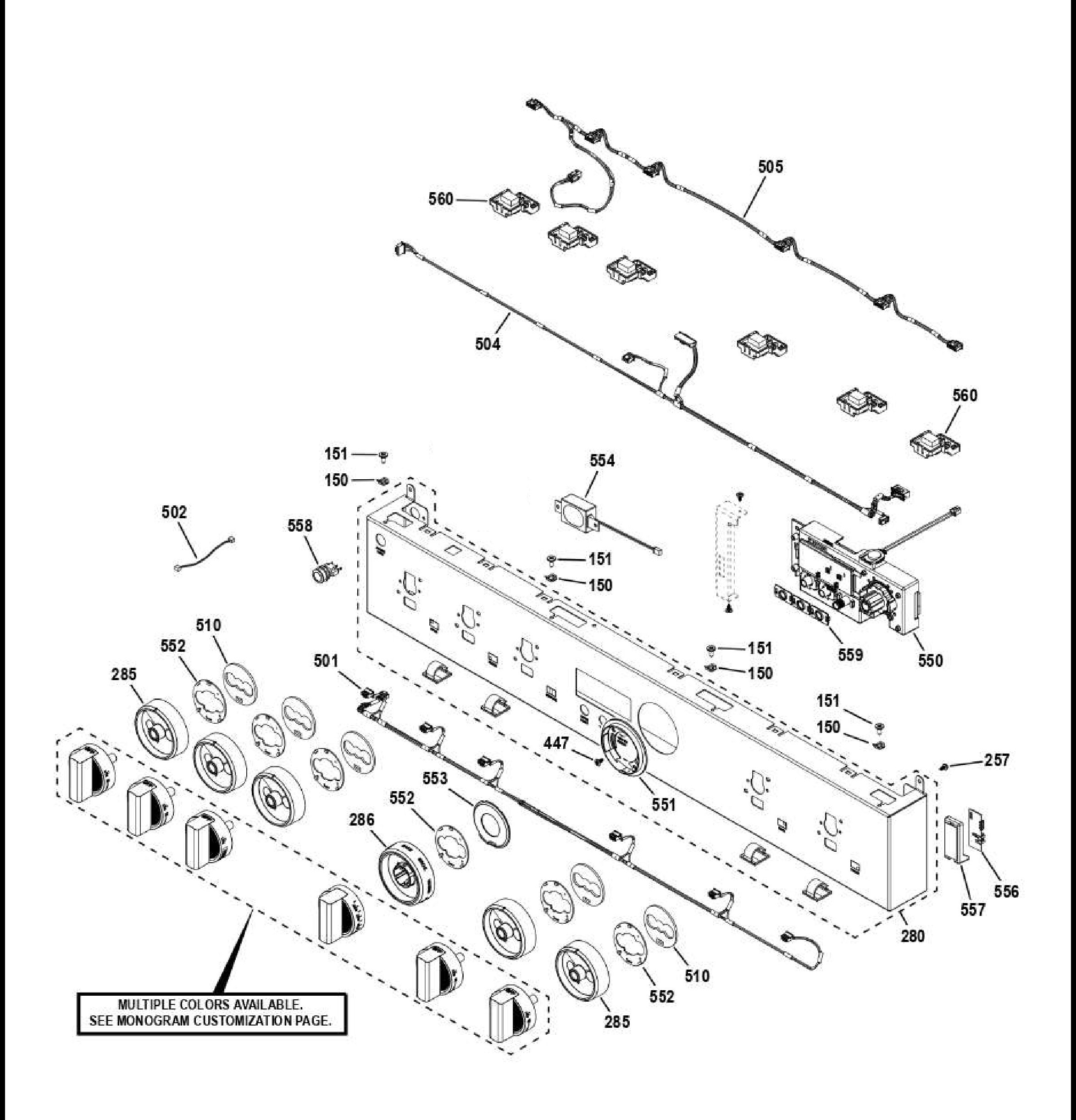 ZGP364NDT2SS Exploded View 3 appliance exploded-view parts diagram