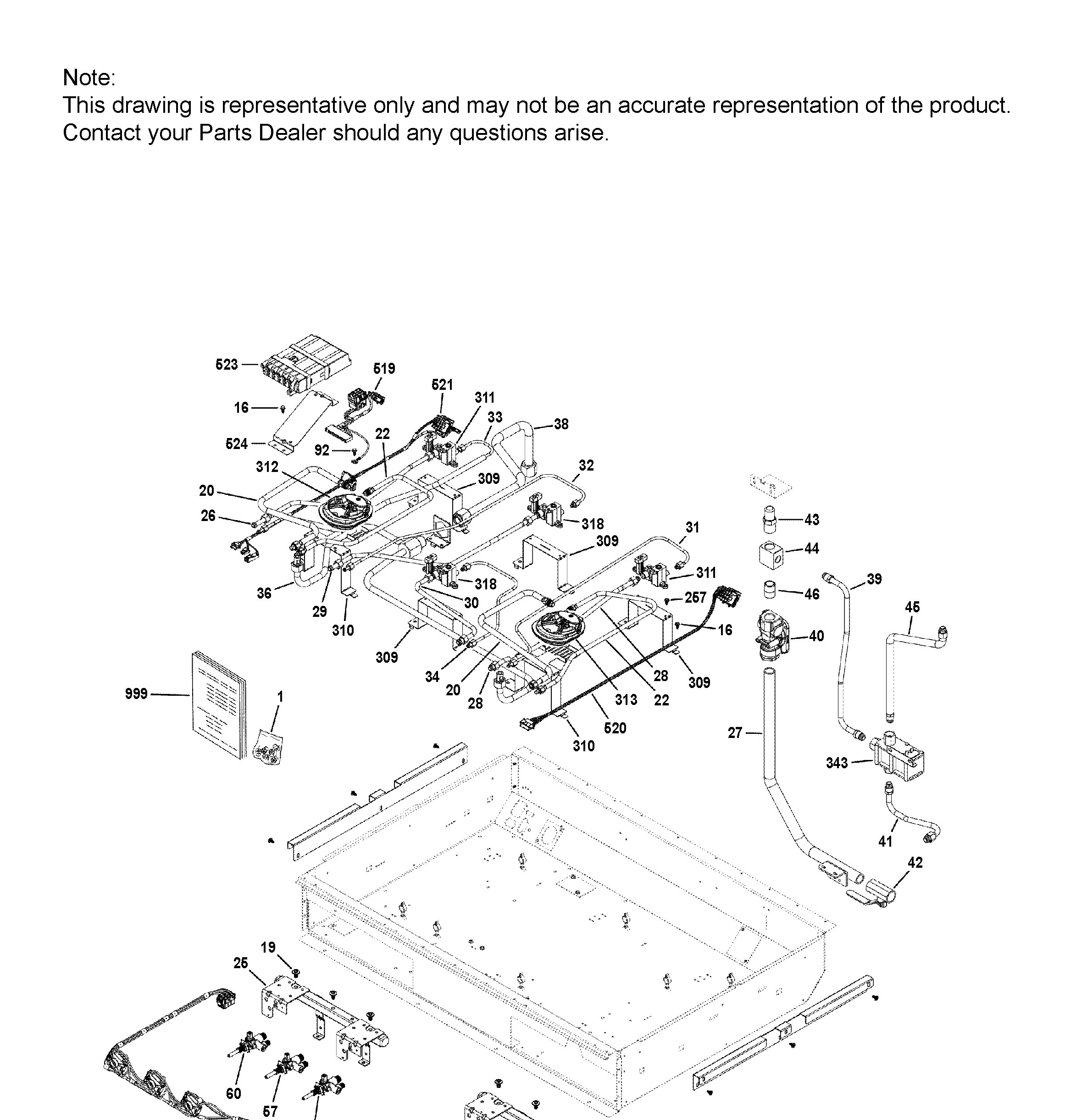 ZGP366NT1SS Exploded View 1 appliance exploded-view parts diagram