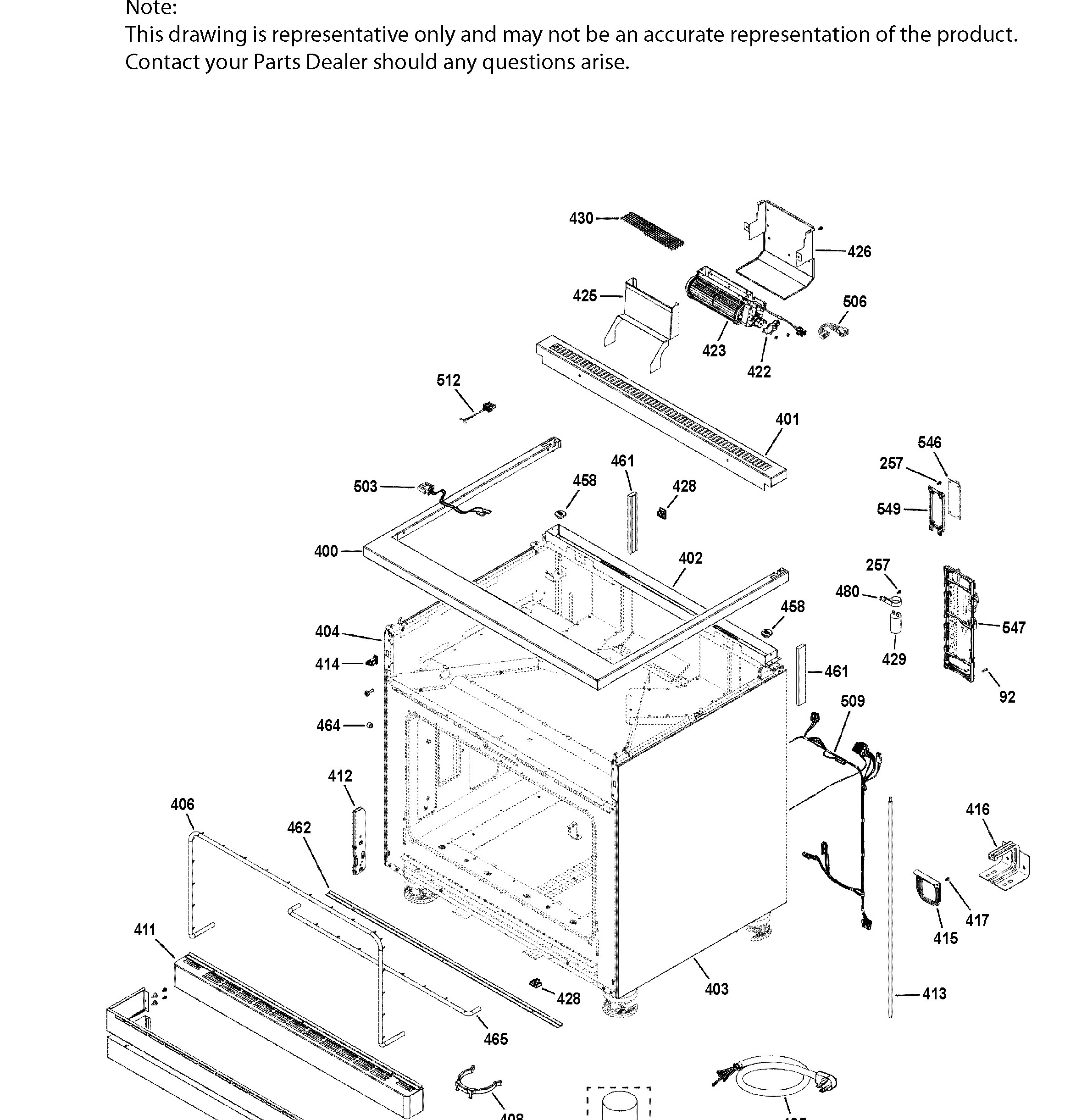 ZGP366NT1SS Exploded View 4 appliance exploded-view parts diagram
