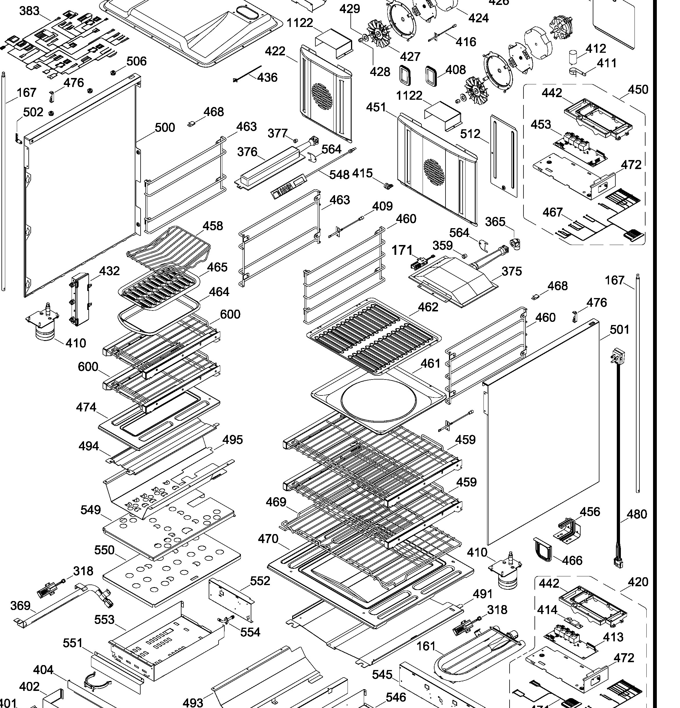 ZGP484LGR2SS Exploded View 4 appliance exploded-view parts diagram