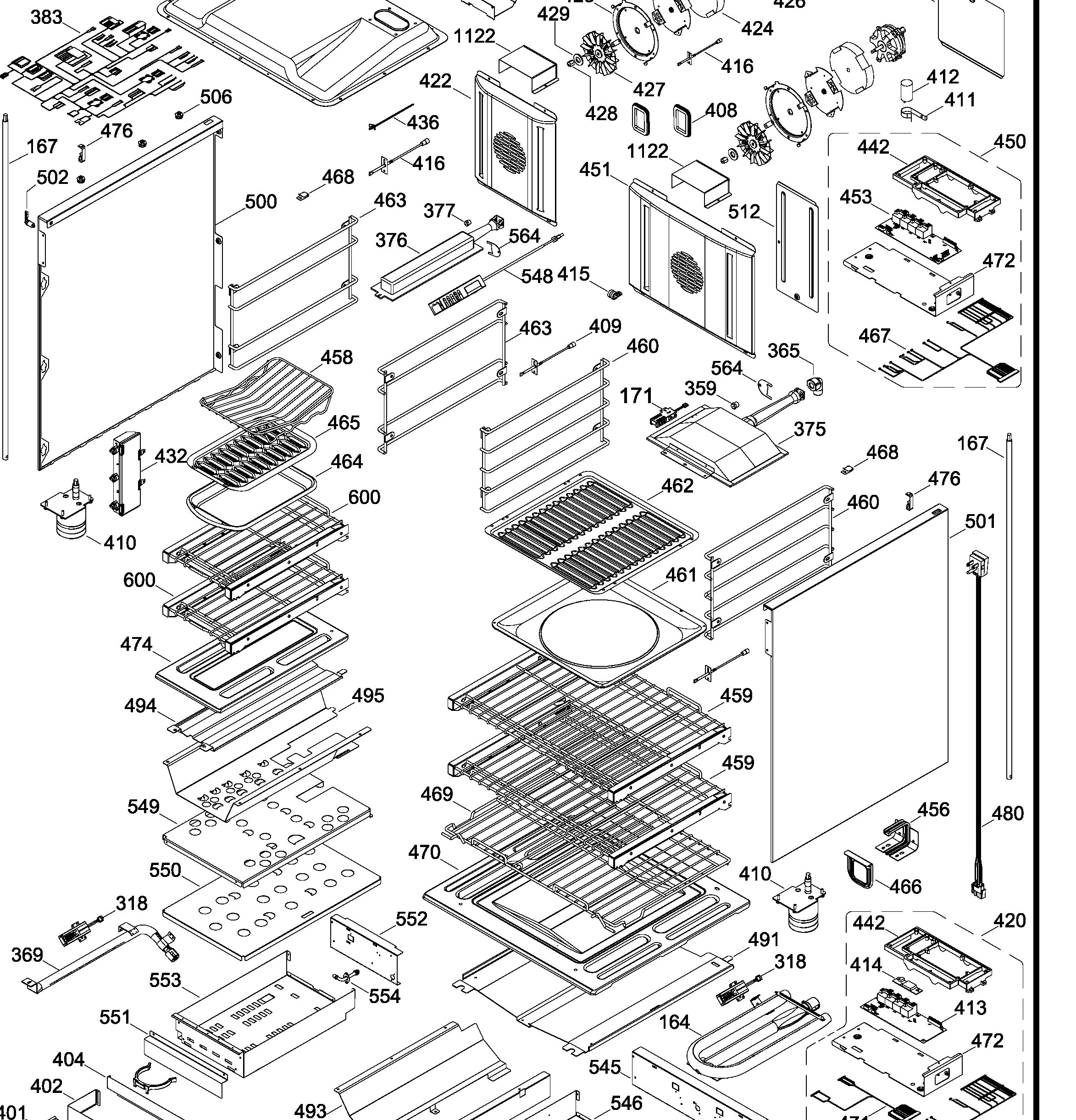 ZGP484NGR2SS Exploded View 4 appliance exploded-view parts diagram