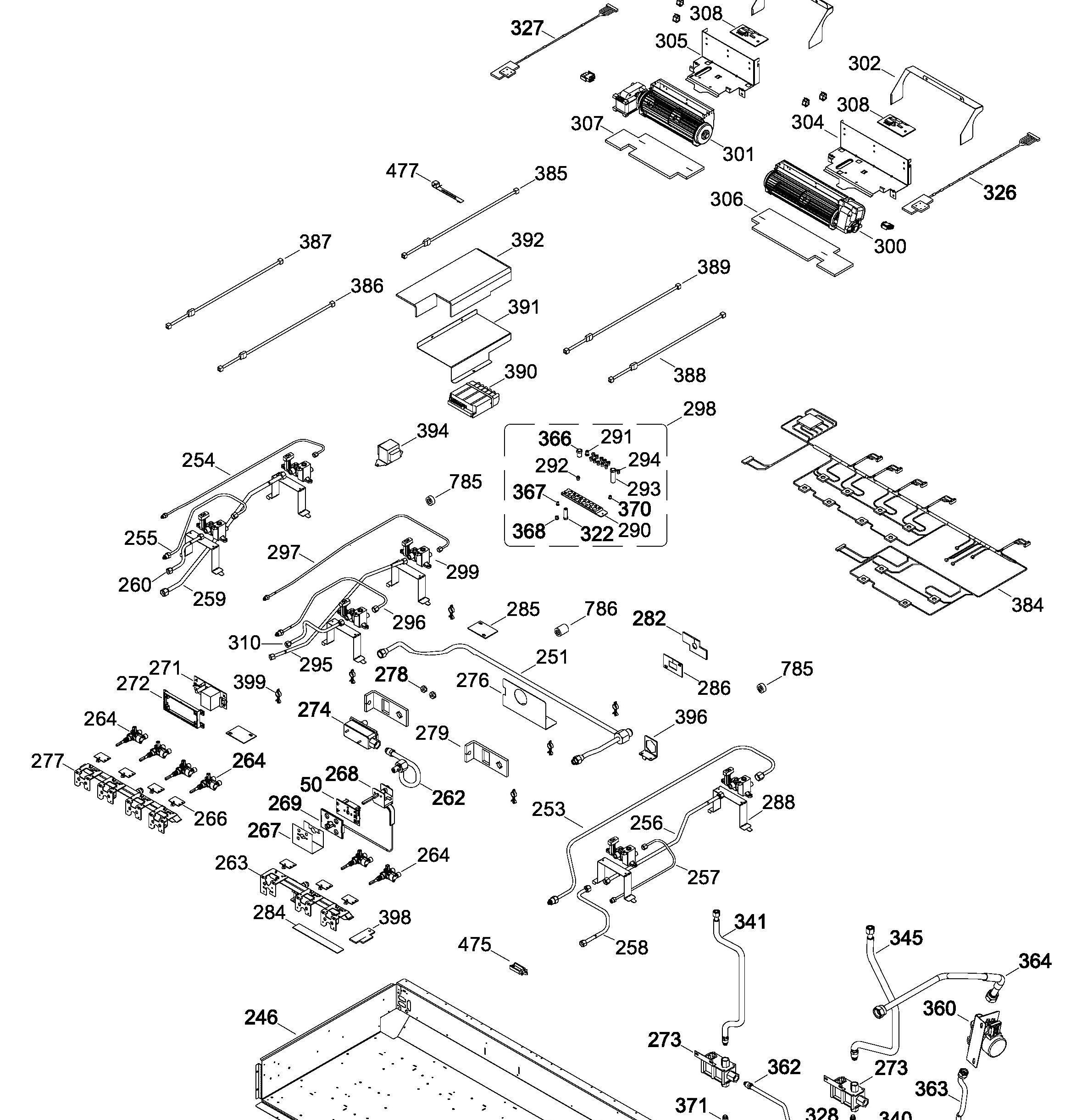 ZGP486LDR1SS Exploded View 3 appliance exploded-view parts diagram