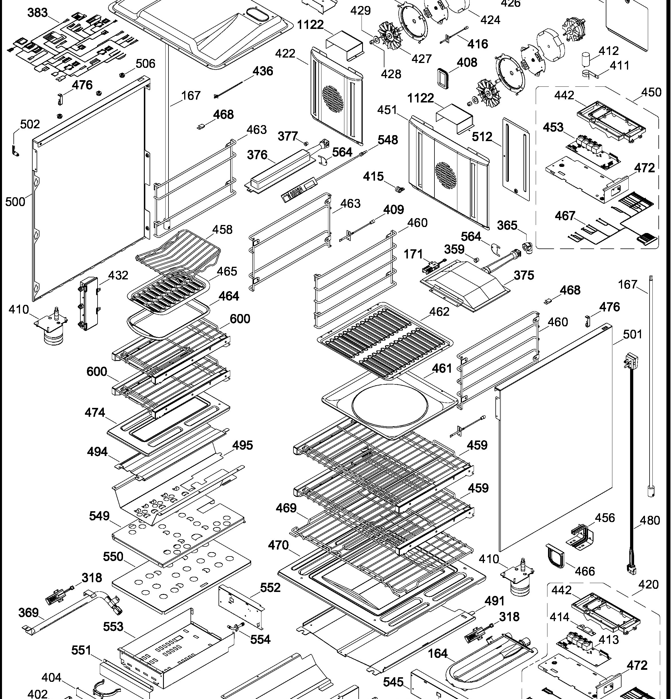 ZGP486LRR1SS Exploded View 4 appliance exploded-view parts diagram