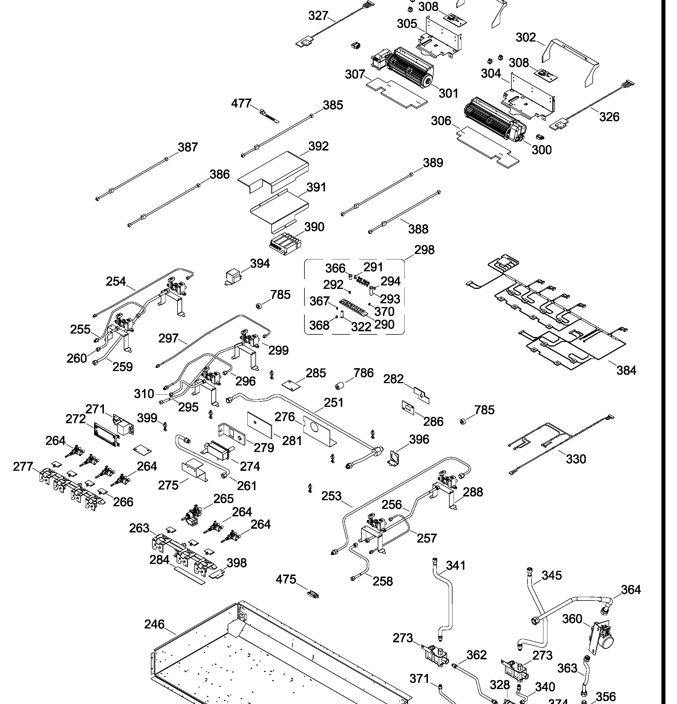 ZGP486LRR2SS Exploded View 3 appliance exploded-view parts diagram