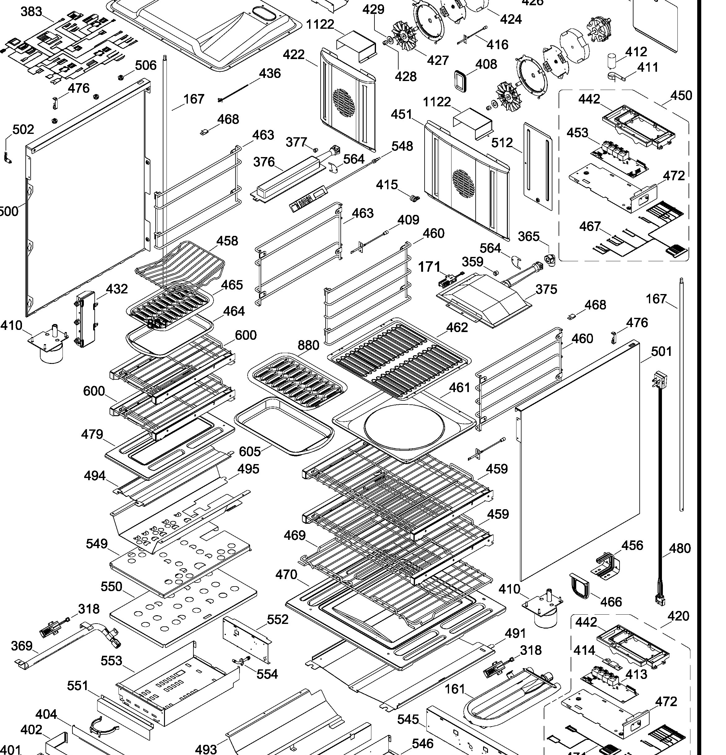 ZGP486NDR2SS Exploded View 4 appliance exploded-view parts diagram