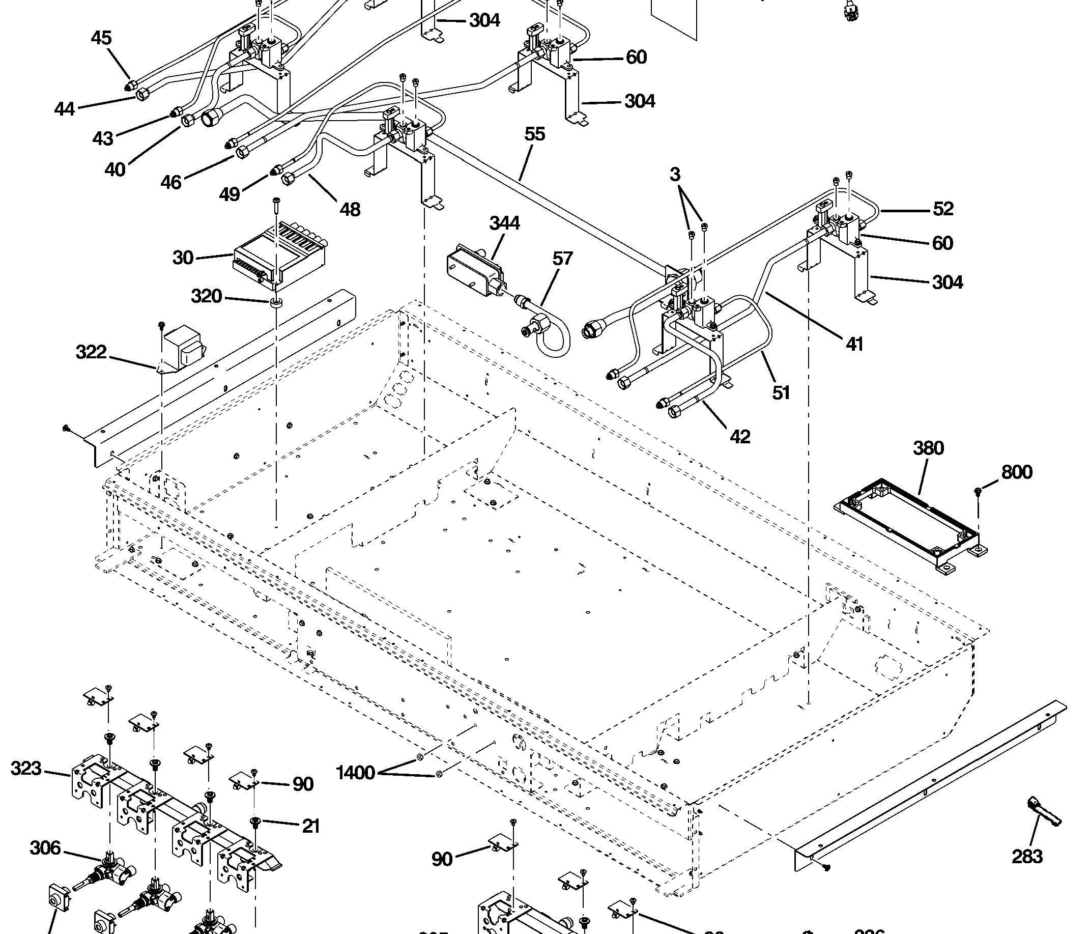 ZGP486NDR3SS Exploded View 1 appliance exploded-view parts diagram