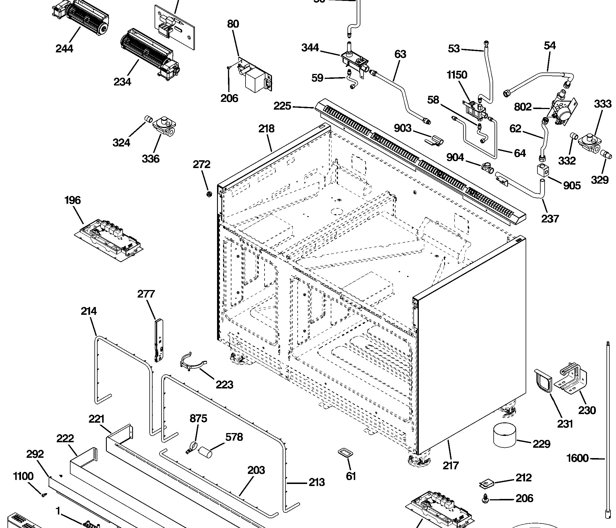 ZGP486NDR3SS Exploded View 8 appliance exploded-view parts diagram