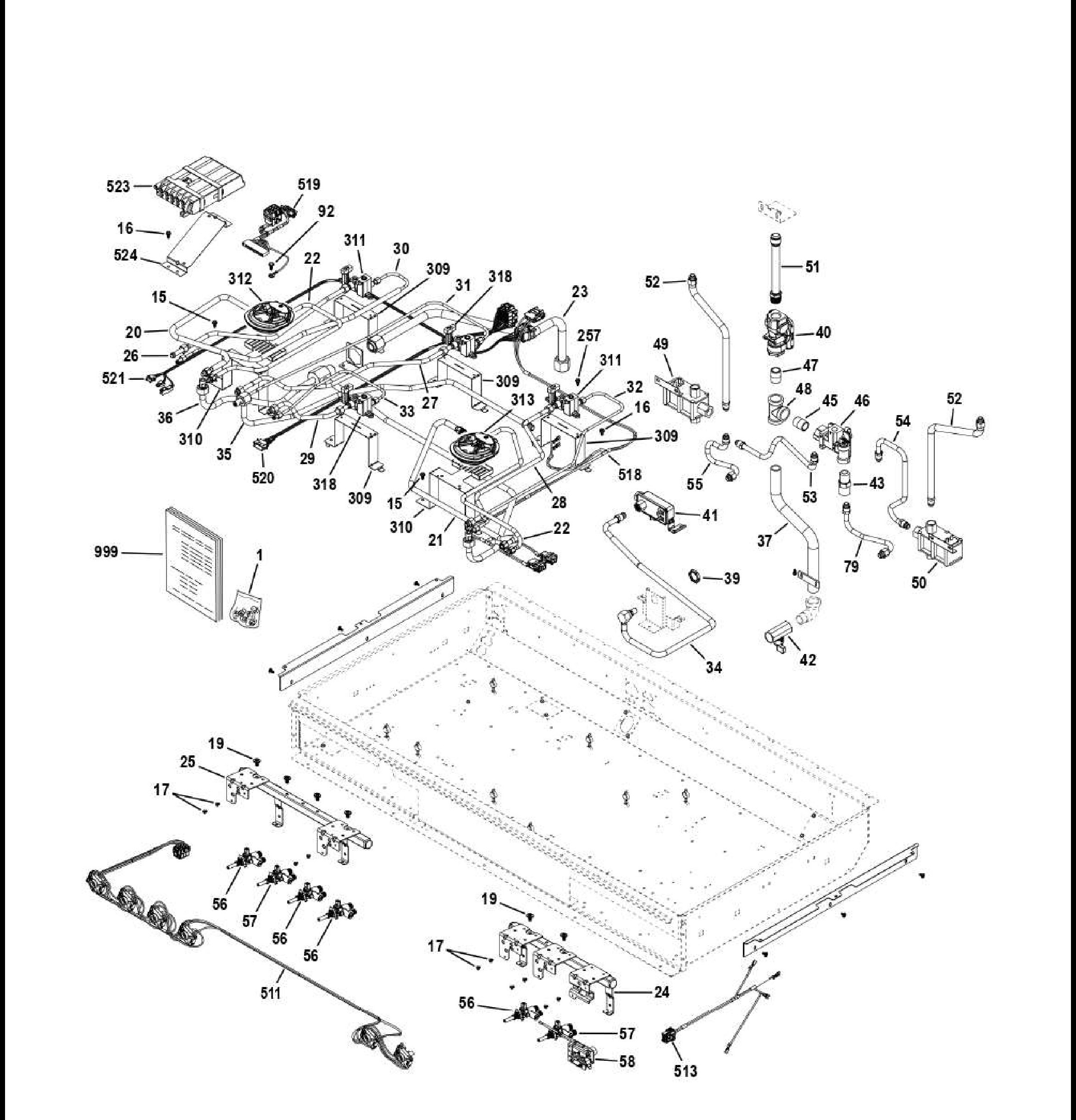 ZGP486NDT1SS Exploded View 6 appliance exploded-view parts diagram