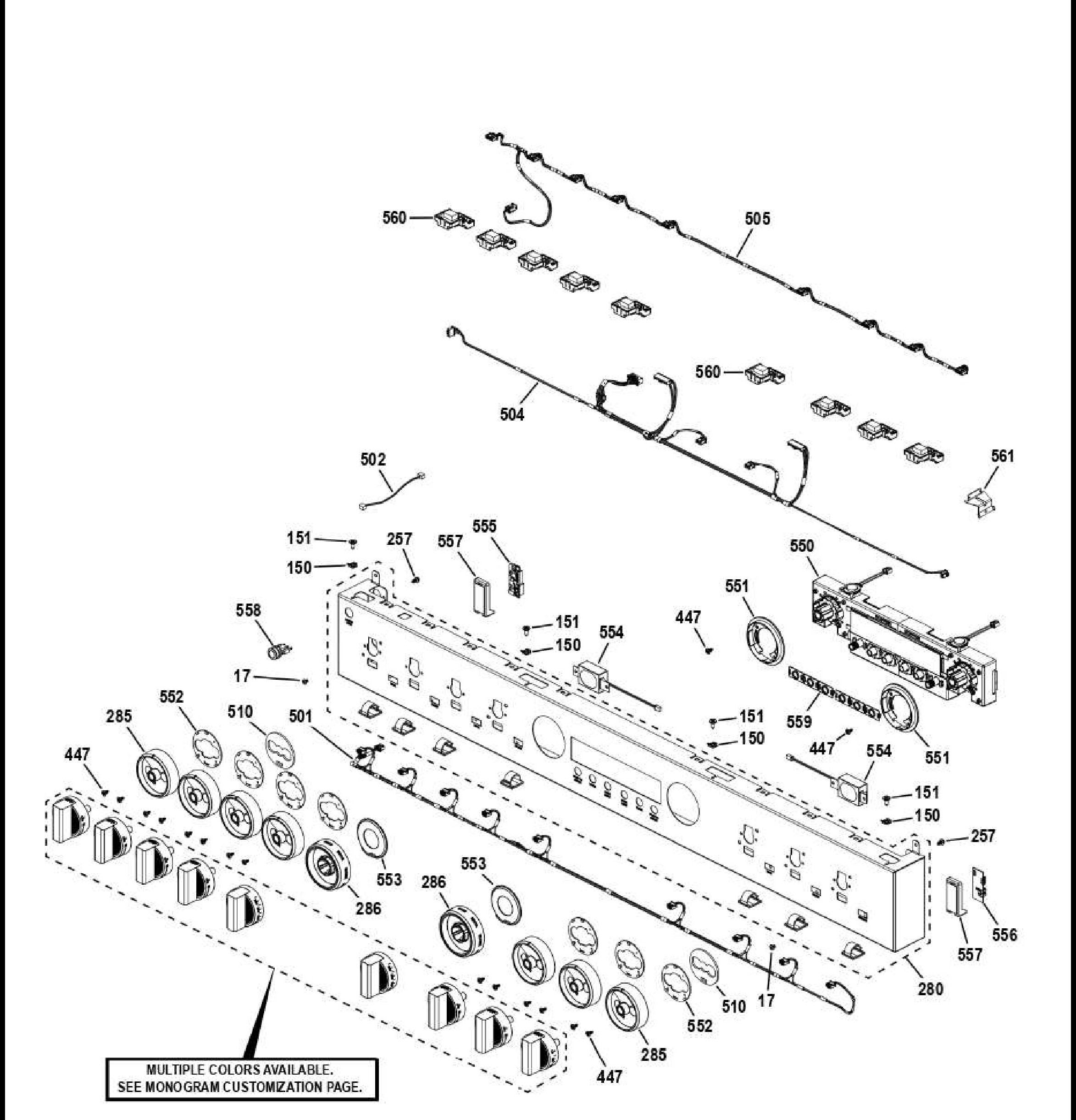 ZGP486NDT1SS Exploded View 5 appliance exploded-view parts diagram
