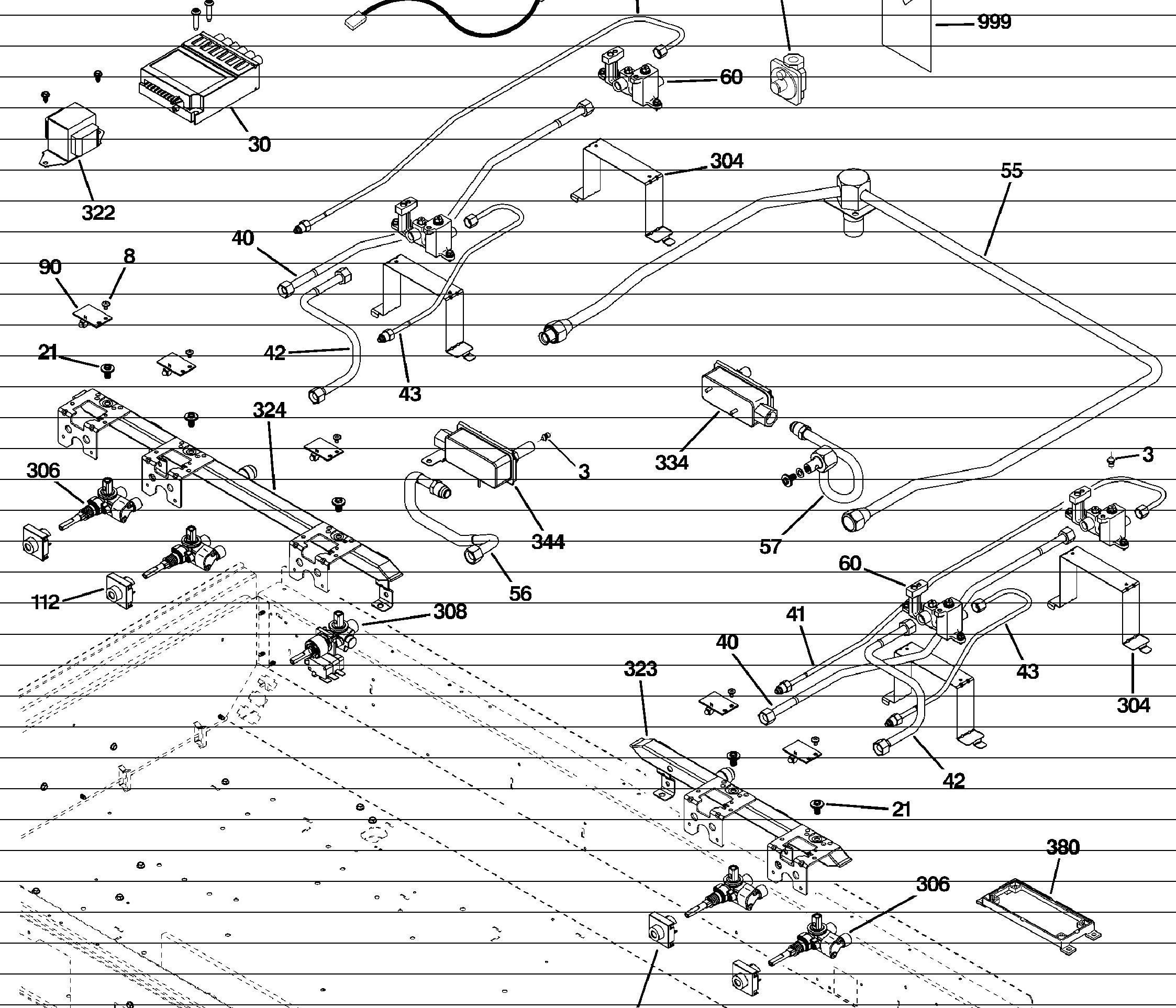 ZGU484NGP4SS Exploded View 3 appliance exploded-view parts diagram