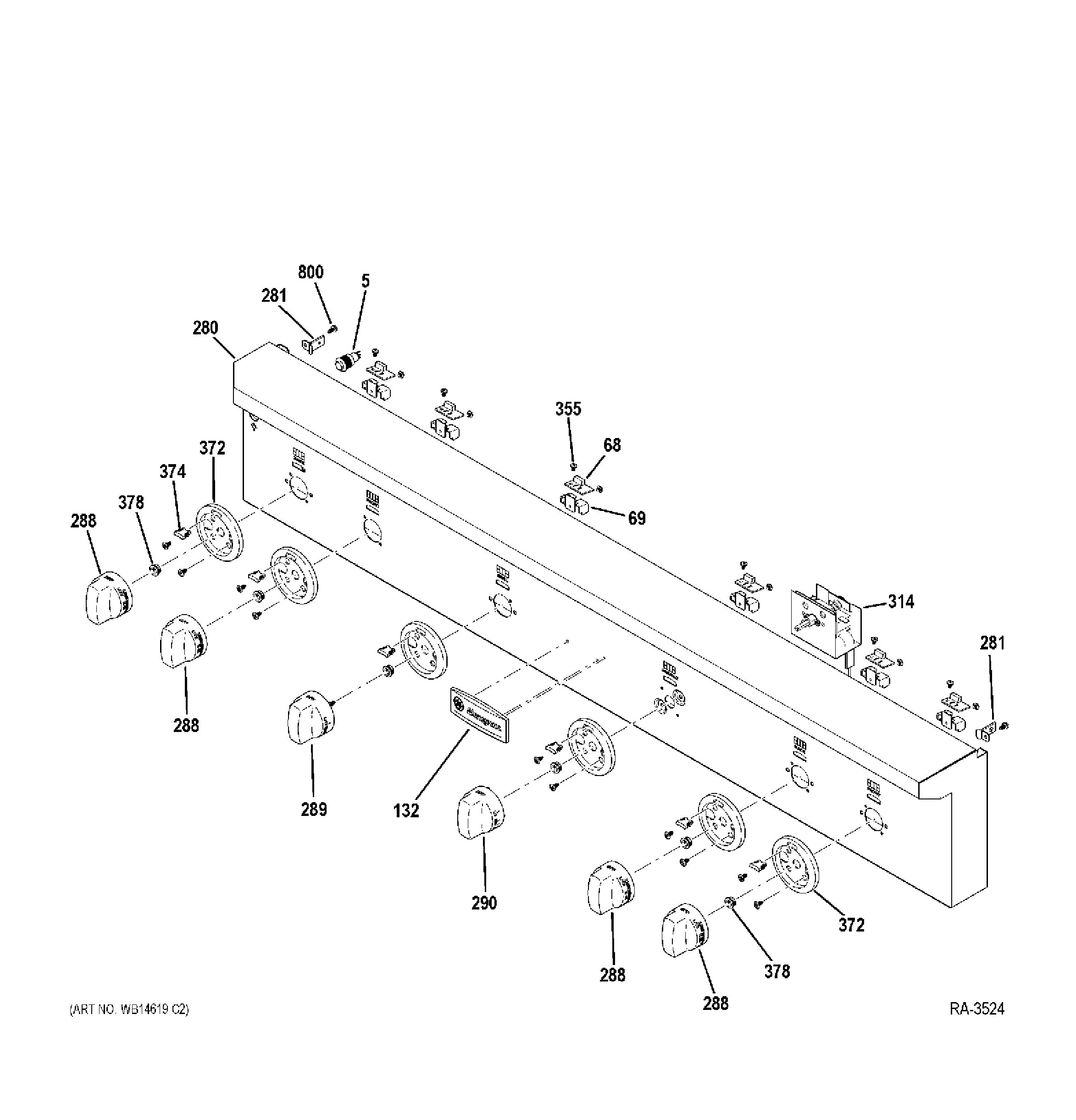 ZGU484NGP4SS Exploded View 1 appliance exploded-view parts diagram