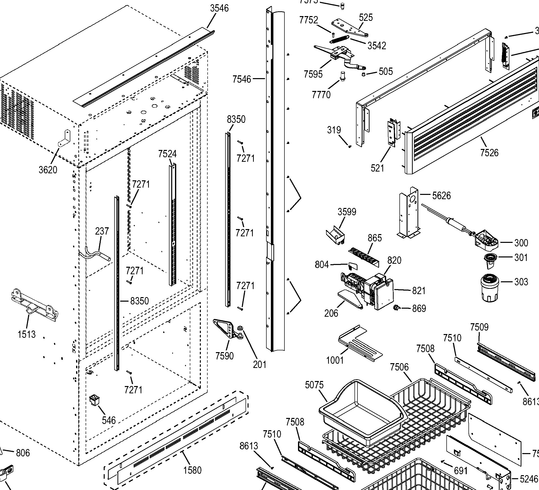 ZICP360NHALH Exploded View 4 appliance exploded-view parts diagram