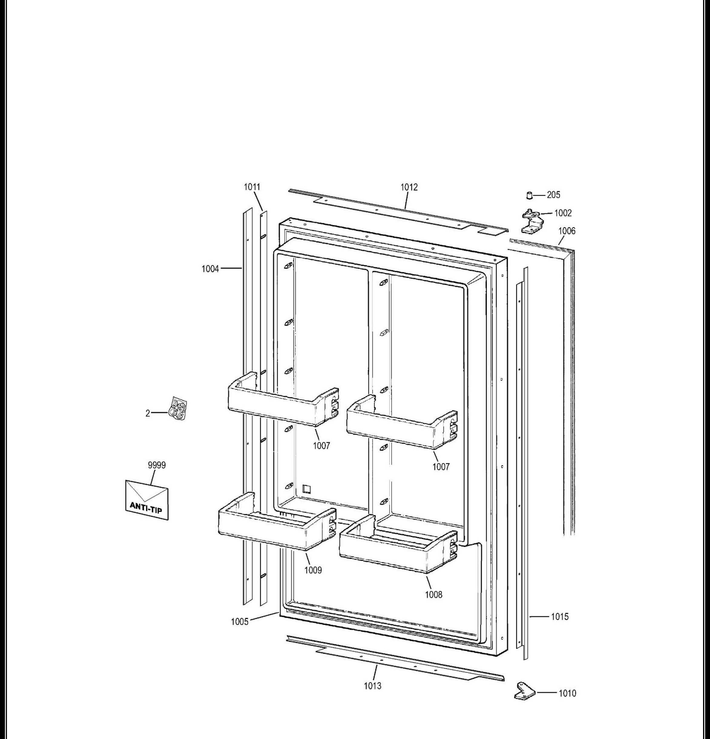 ZIF360NHALH Exploded View 1 appliance exploded-view parts diagram