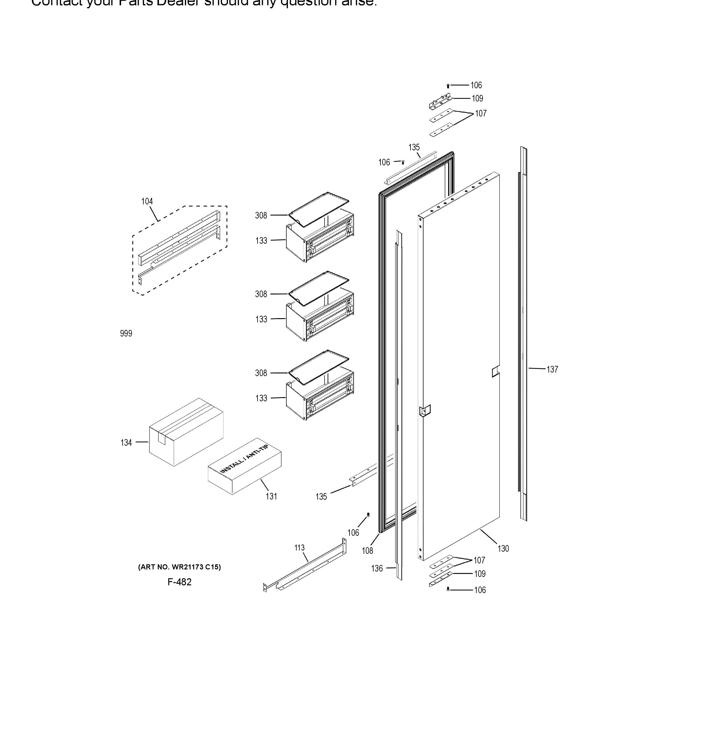 ZIF361NPRDII Exploded View 2 appliance exploded-view parts diagram