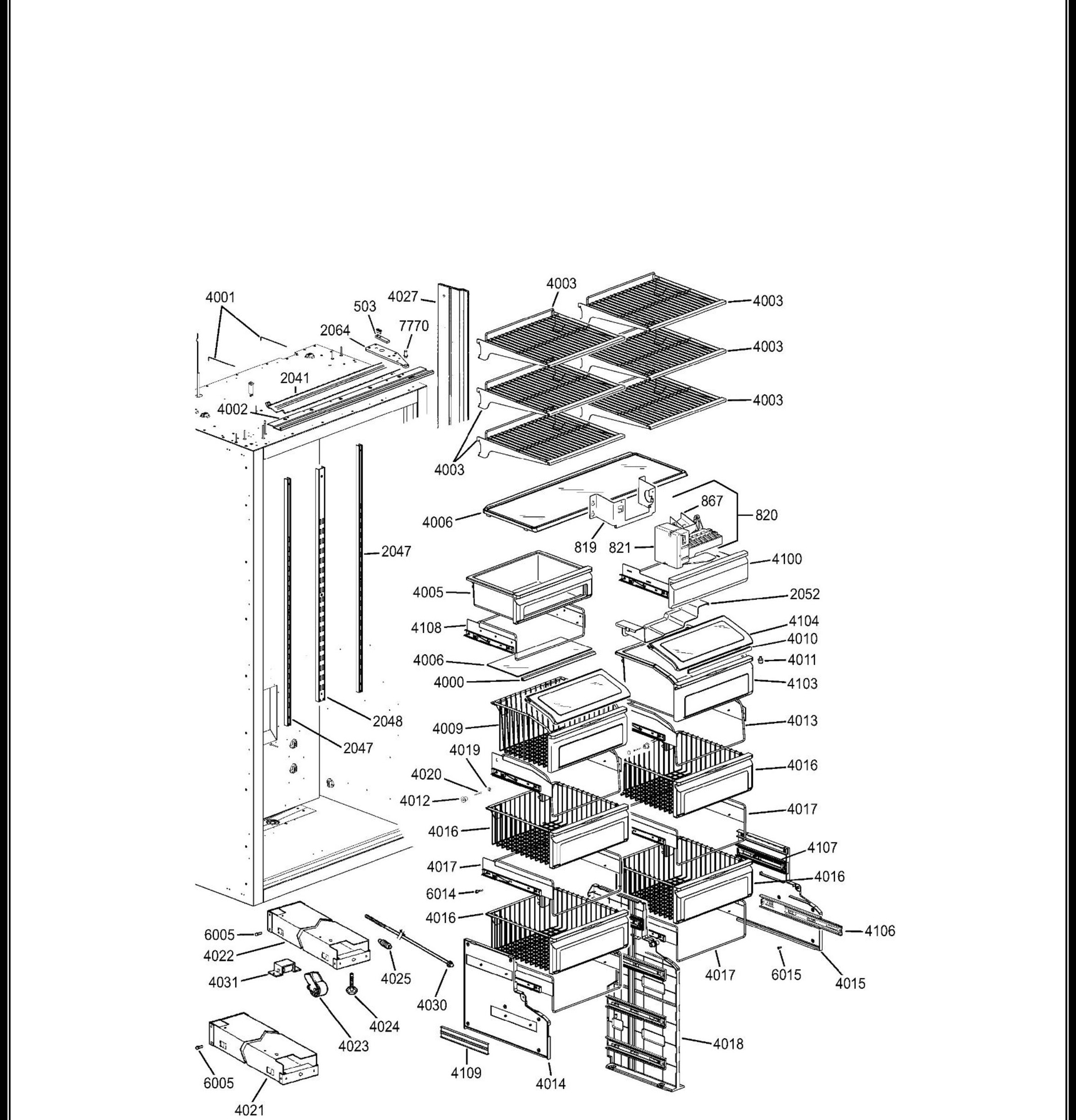 ZIFP360NHALH Exploded View 4 appliance exploded-view parts diagram