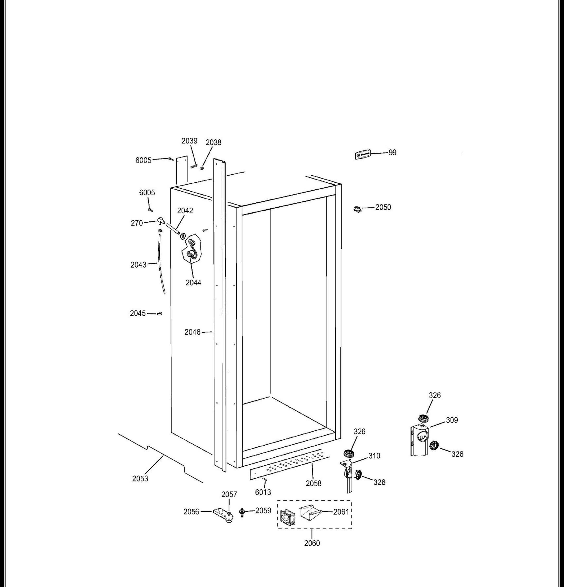 ZIFP360NHARH Exploded View 3 appliance exploded-view parts diagram